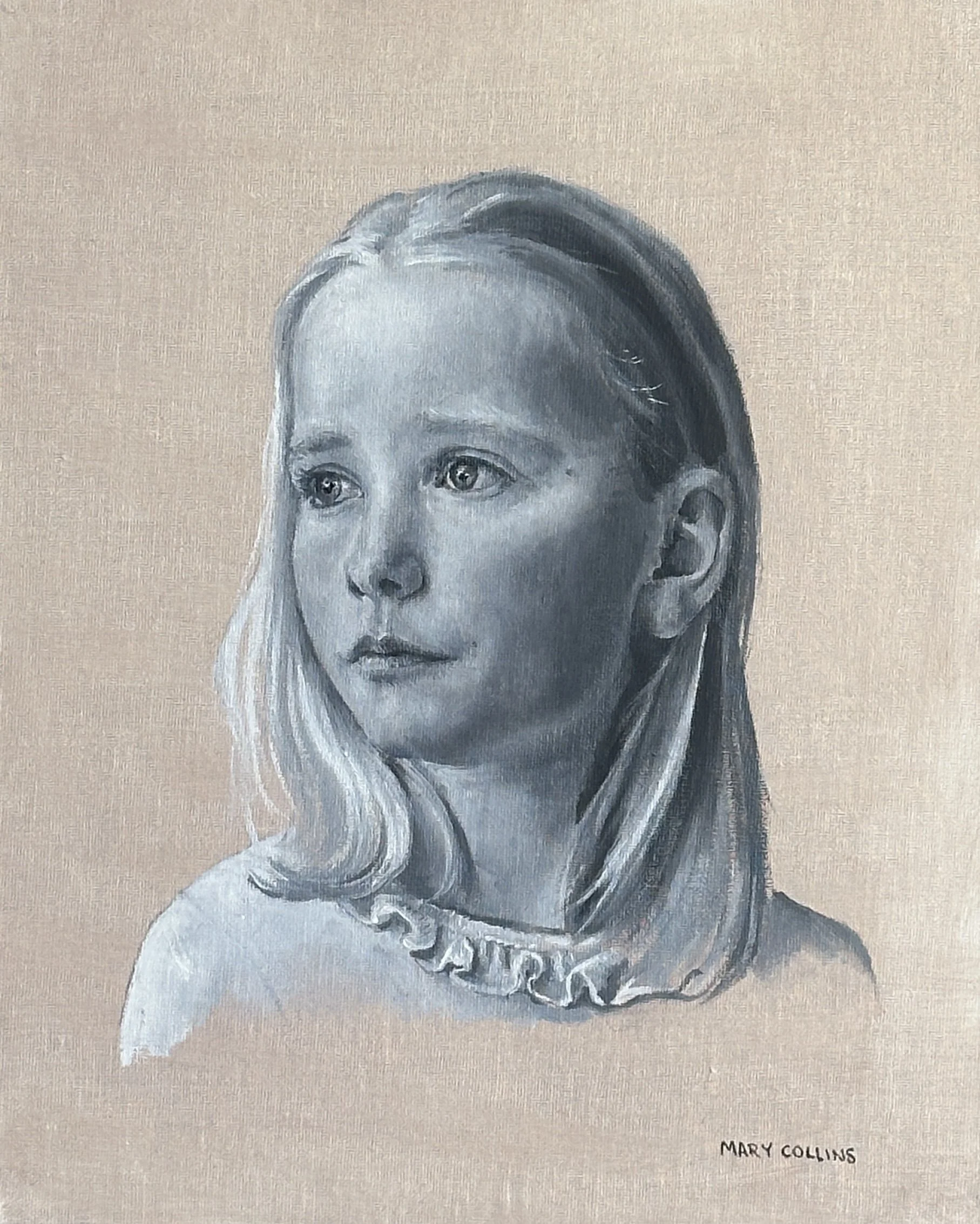 Lily (Commissioned portrait)
Oil on linen 
8x10