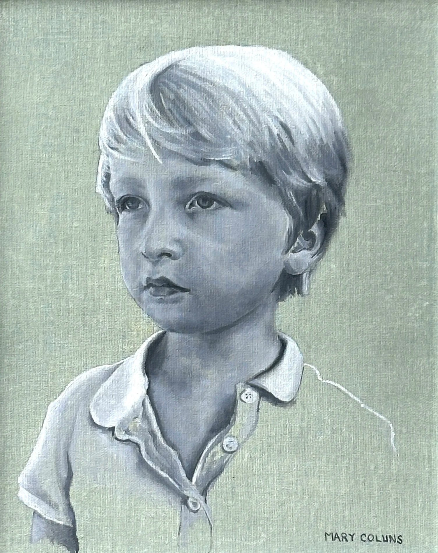 Nate (Commissioned portrait)
Oil on linen
8x10