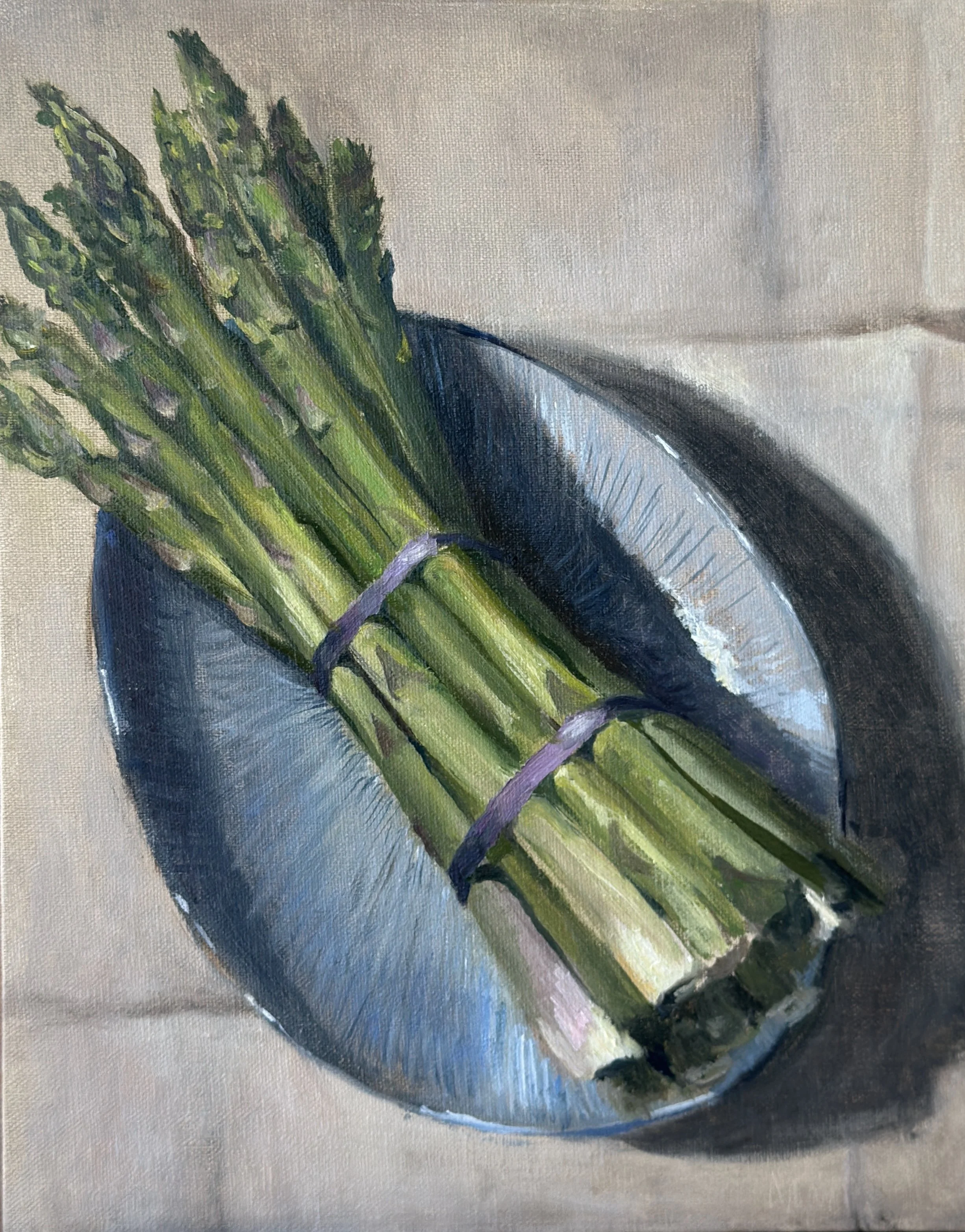 Asparagus 
Oil on linen
8x10
