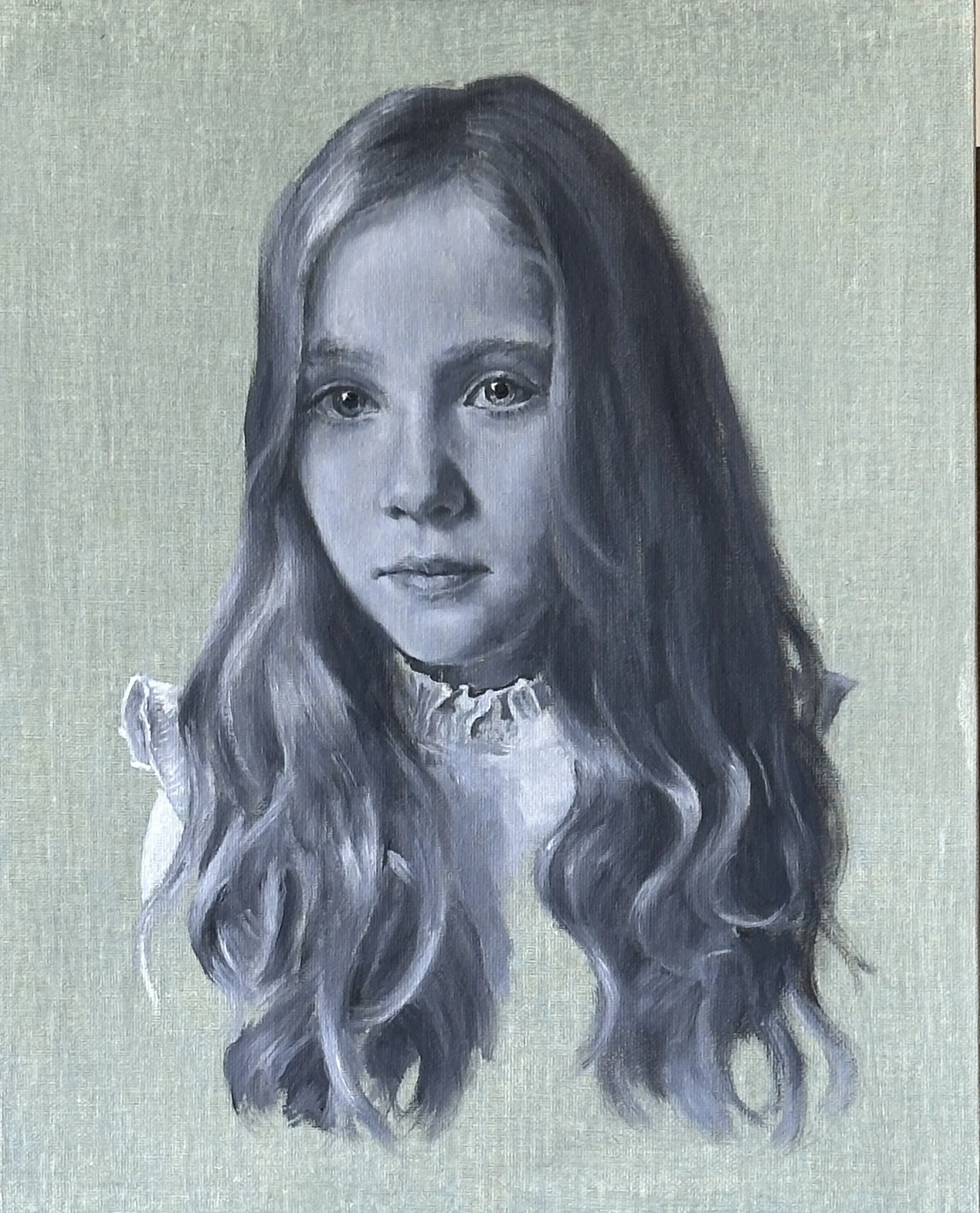 'August' Commissioned portrait 
Oil on linen 
8x10