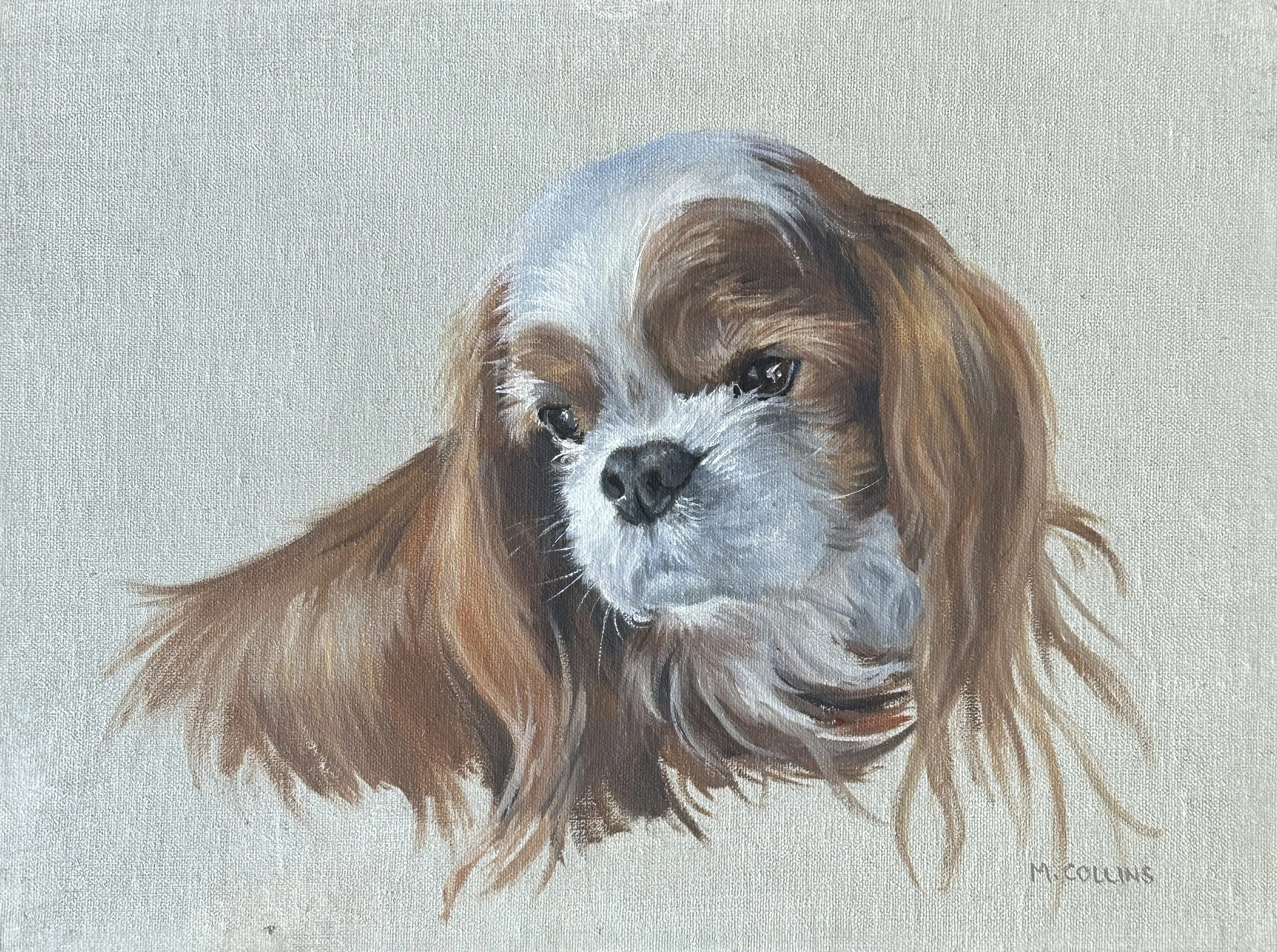 Commissioned painting of a Cavalier King Charles Spaniel 