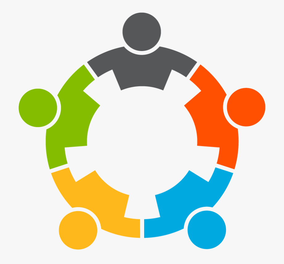 Geometric drawing of an outline square with sections divided by vertical, horizontal, and half circle lines.