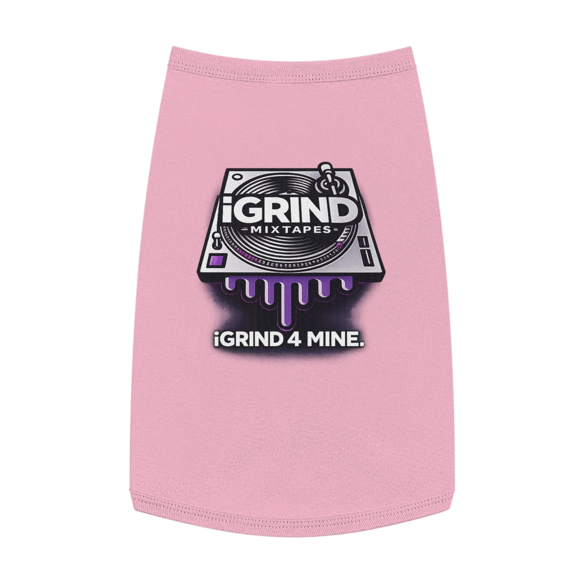 iGRIND 4 MINE Pet Tank Top – DJ Turntable Mixtape Graphic Dog Shirt