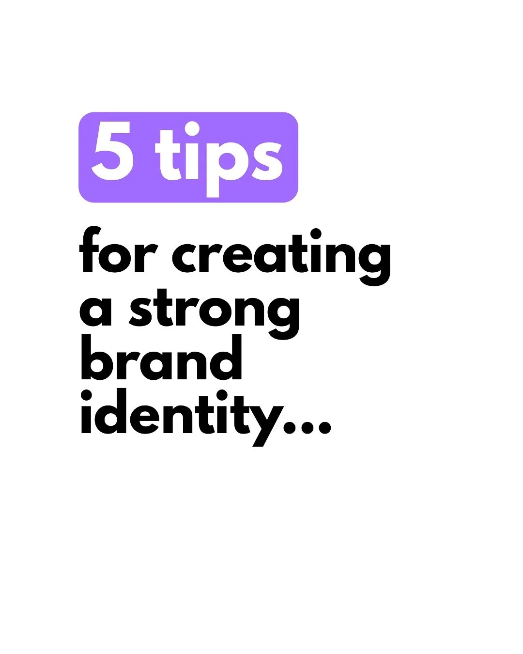 5 consejos para crear una identidad de marca s&oacute;lida.💜 Una marca es mucho m&aacute;s que un logo y algunos colores&hellip;Es la forma en que conectas, comunicas y dejas huella.

#1 Cuando eres aut&eacute;ntico, tu marca se vuelve inolvidable.

