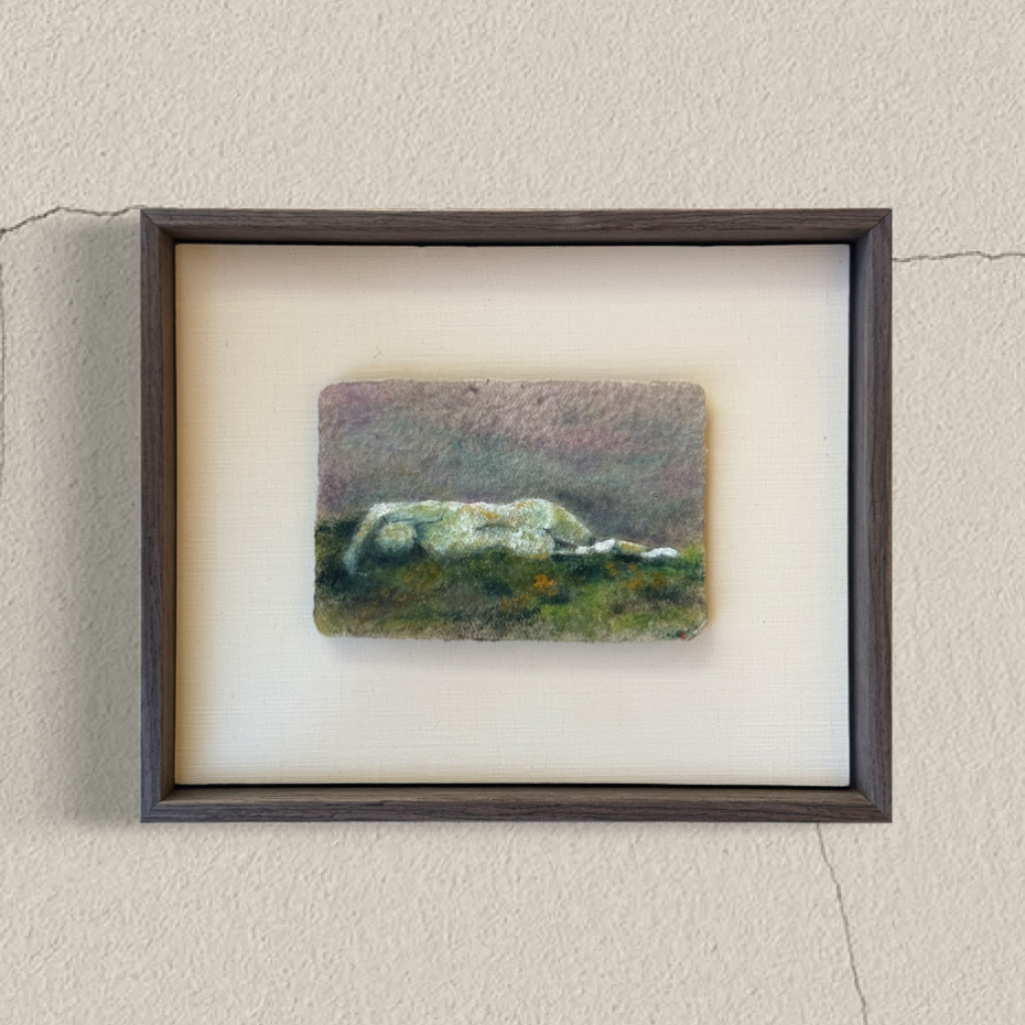   Transposed   — oil on handmade paper | 2026