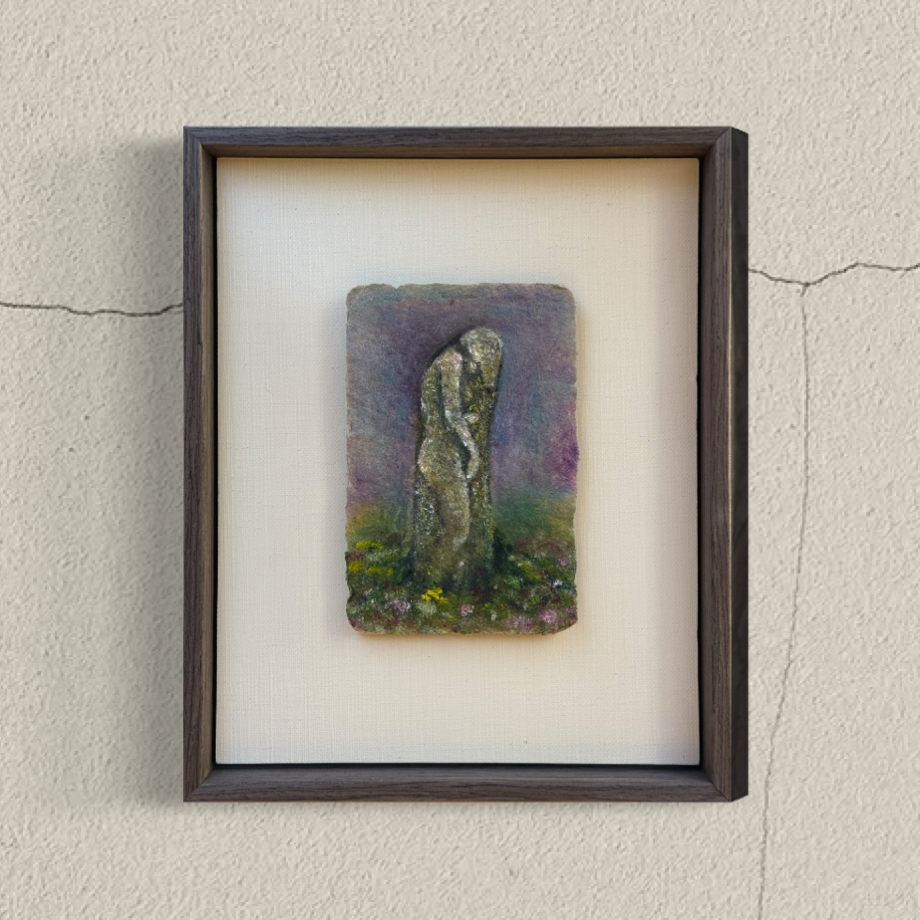   Transfigured   — oil on handmade paper | 2026