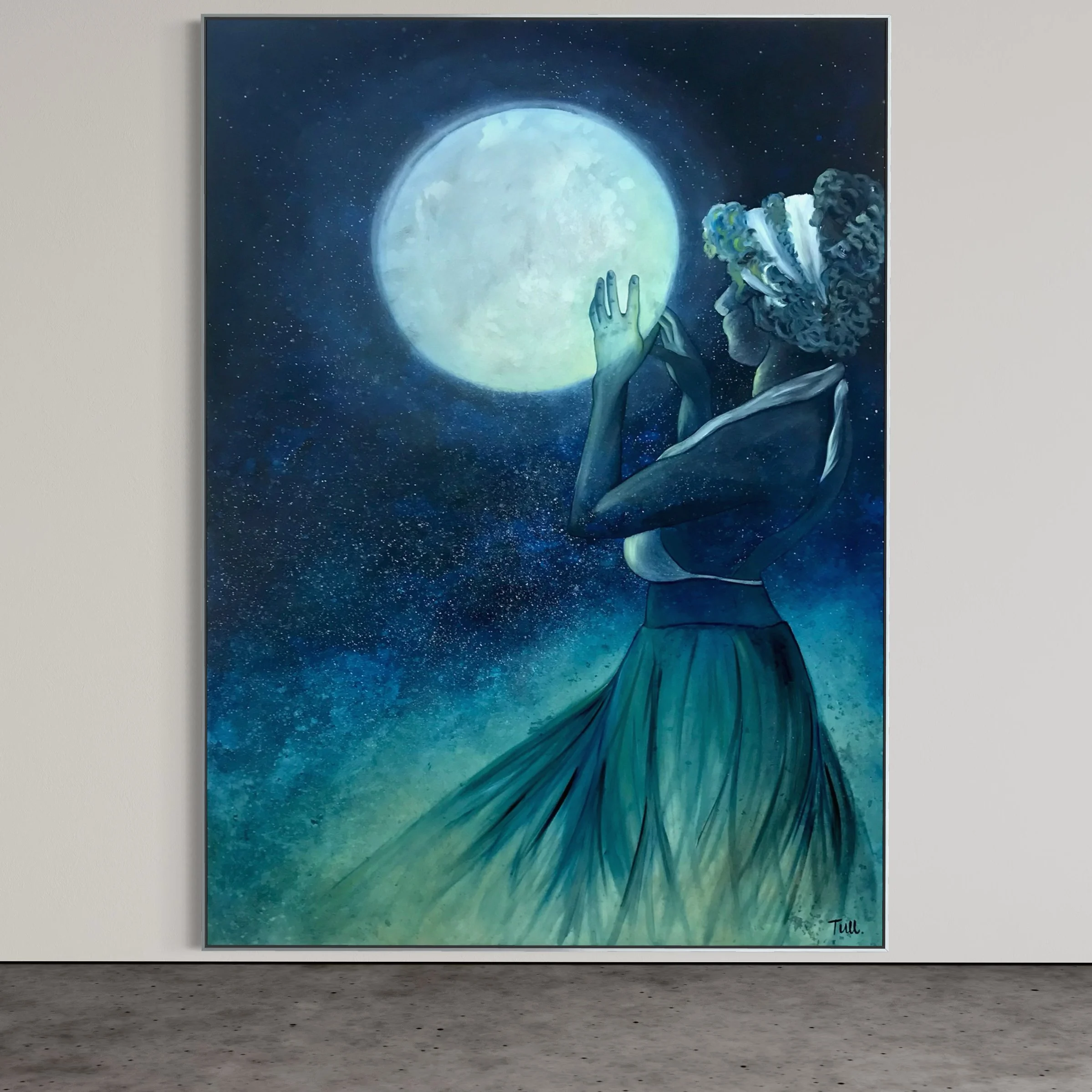Clair de Lune : oil on canvas ; 2017 ; 60 x 84  in
