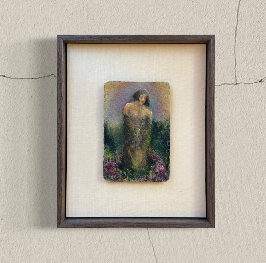   Transfixed    —  oil on handmade paper | 2026