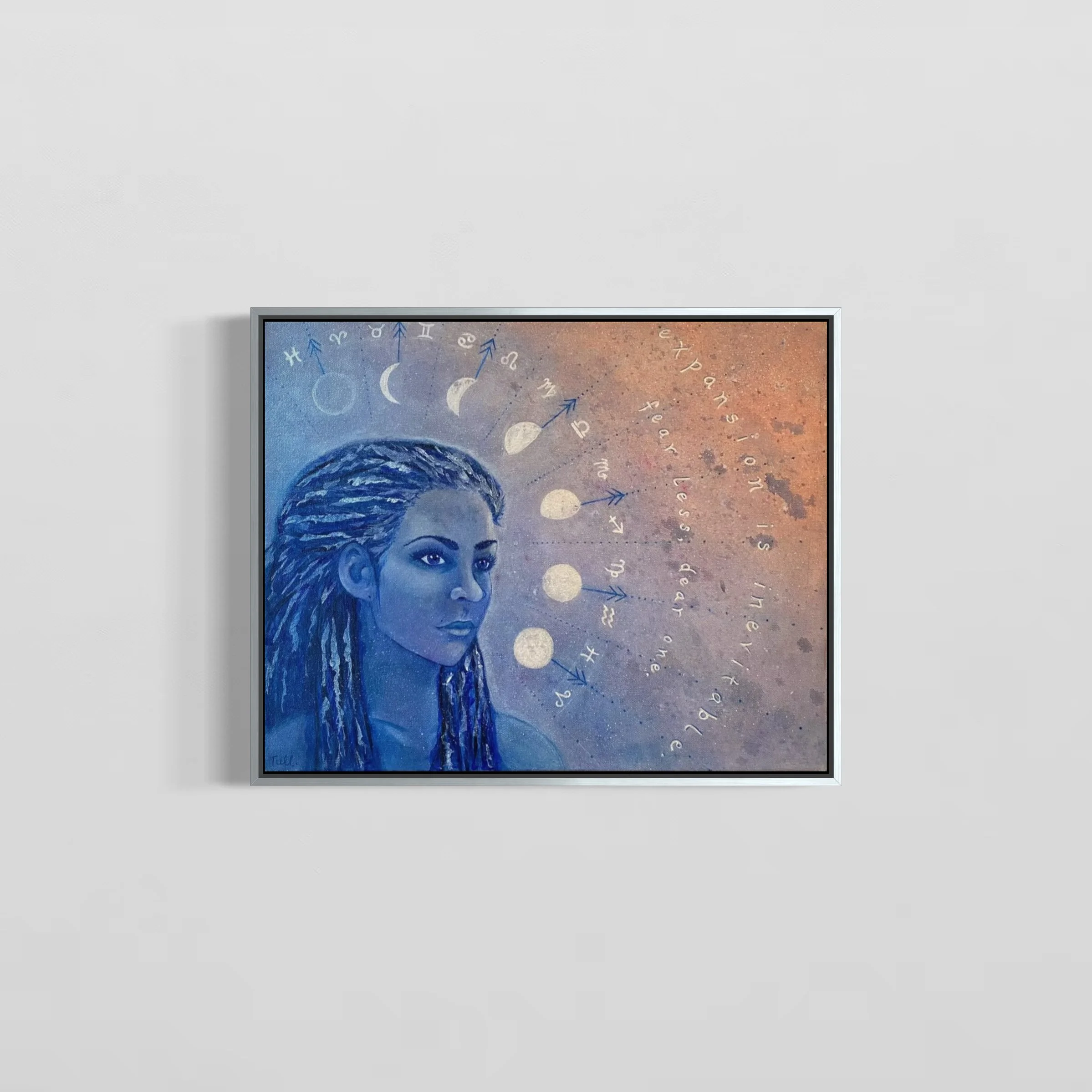 Fear Less, Dear One : oil on canvas ; 2023 ; 16 x 20 in