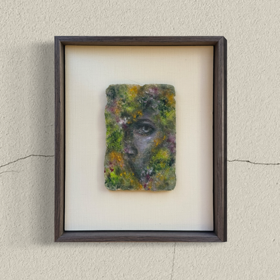   Burren Portal   — oil on handmade paper | 2026
