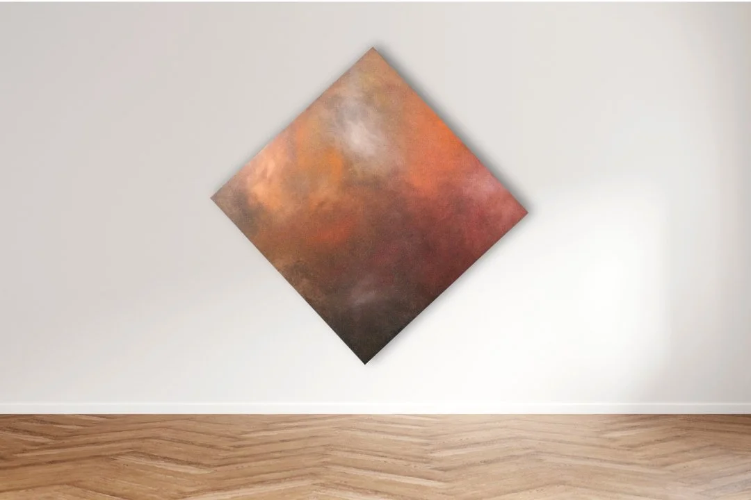 Fire : oil on canvas ; 2017 ; 68 x 68 in