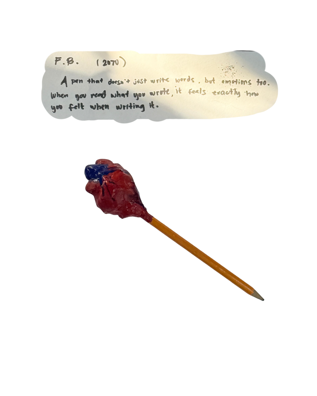 A Pen That Writes Emotions, 2070 - F.B