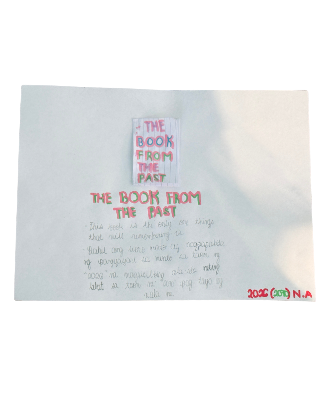 The Book From The Past, 2070 - N.A