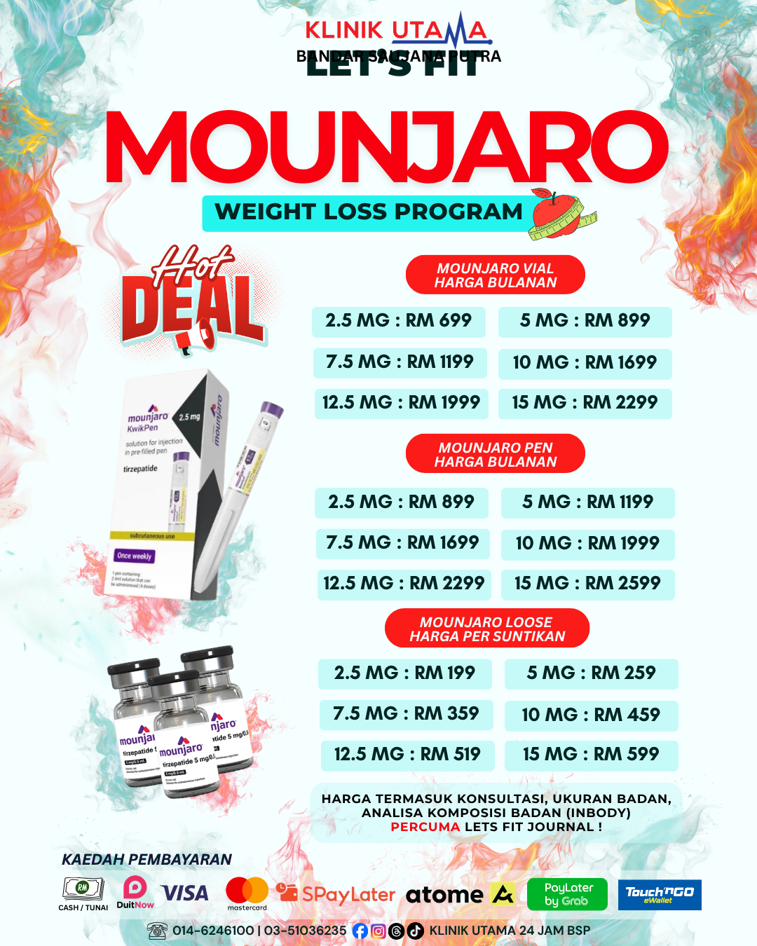 Black And Orange Vibrant Fitness Studio Promotion Poster .png