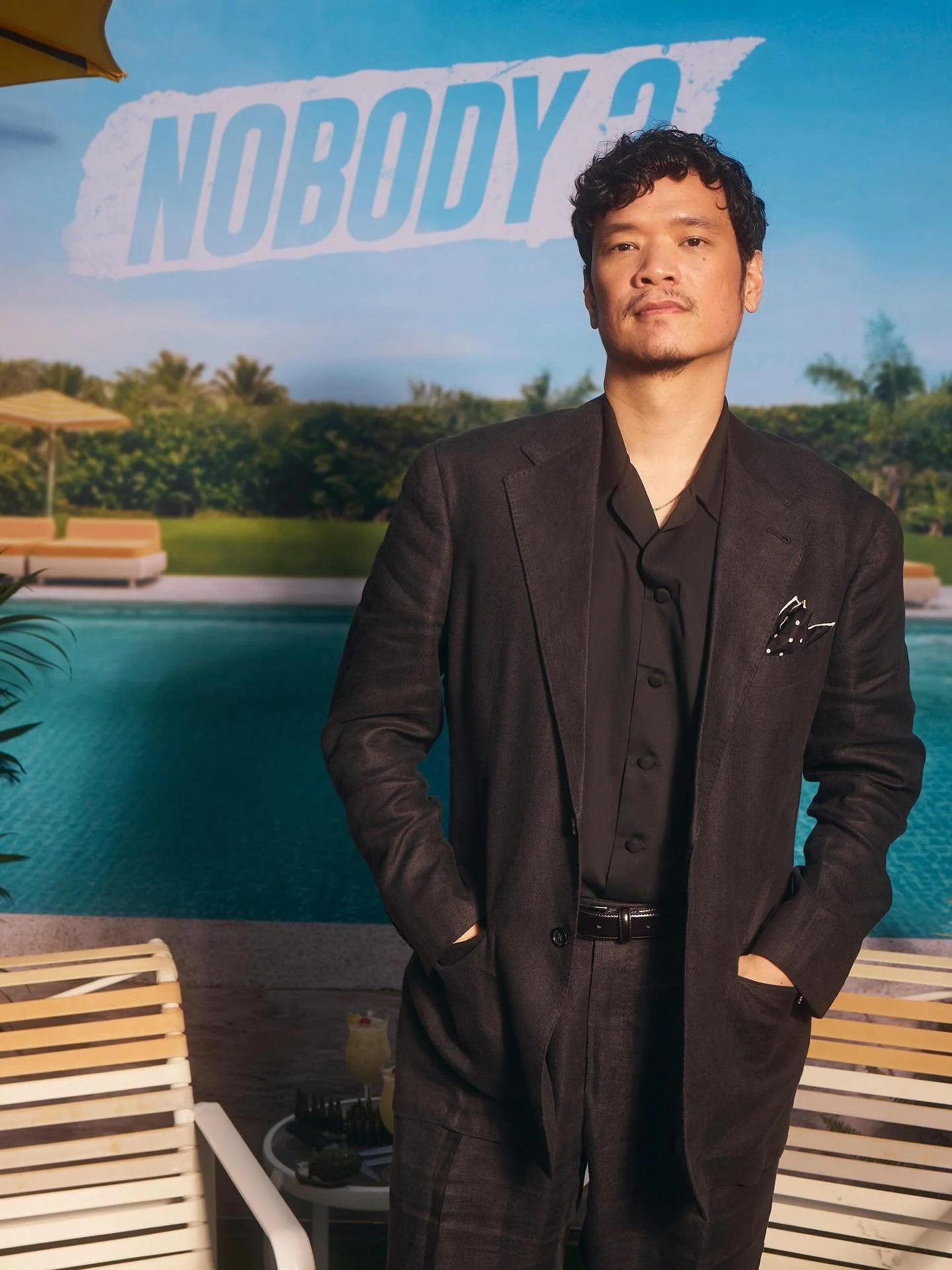 For the Hollywood premiere of Nobody 2, director Timo Tjahjanto (@timobros ) wore a custom Brillington &amp; Brothers suit, crafted from Maison Hellard linen.

The dark brown suit features a soft-shouldered silhouette, paired with a tonal shirt and p