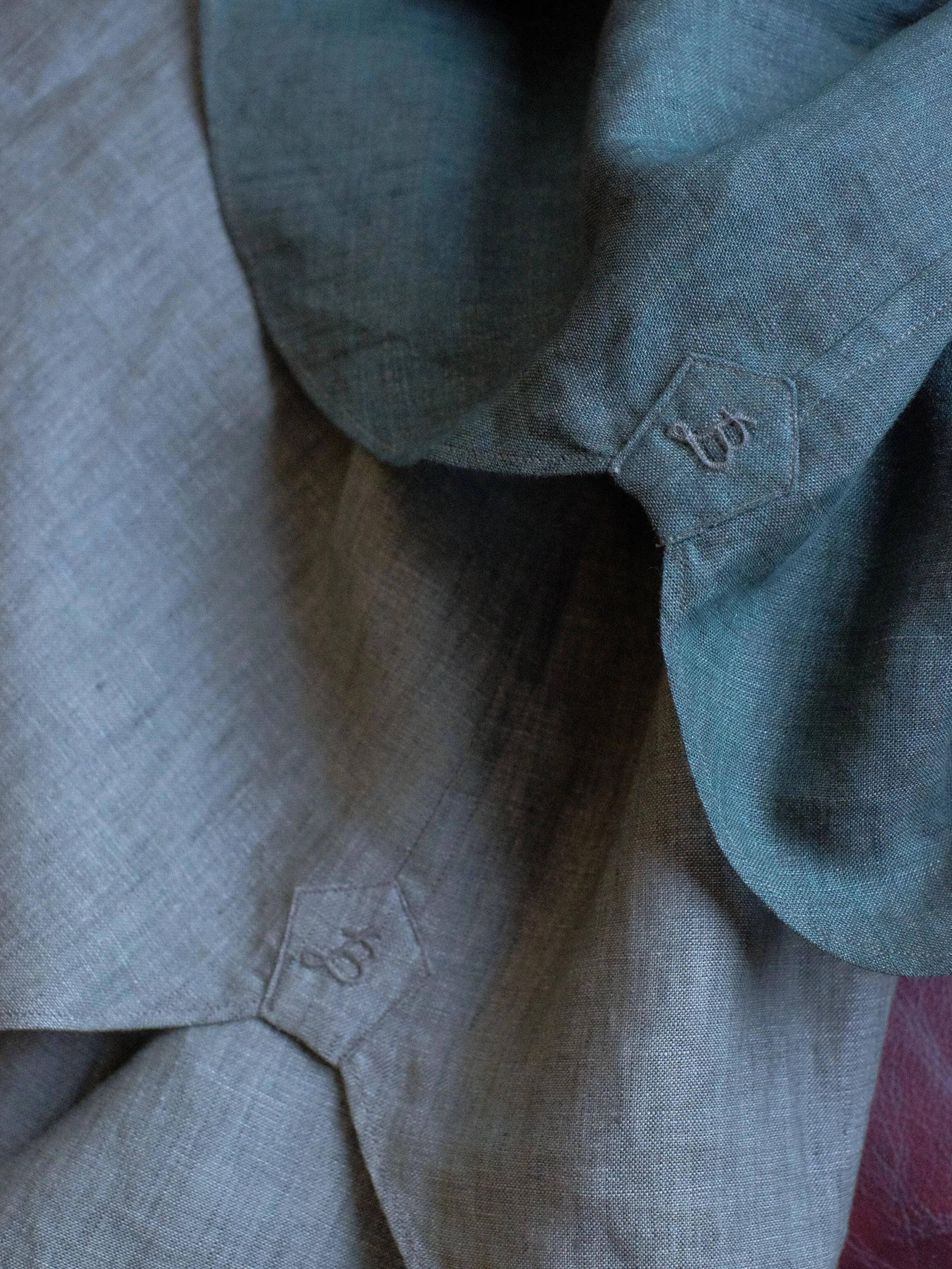 A small detail, hand-embroidered just for you.

Your initials, carefully stitched into a shirt. A personal touch that others might overlook, but means something to you.