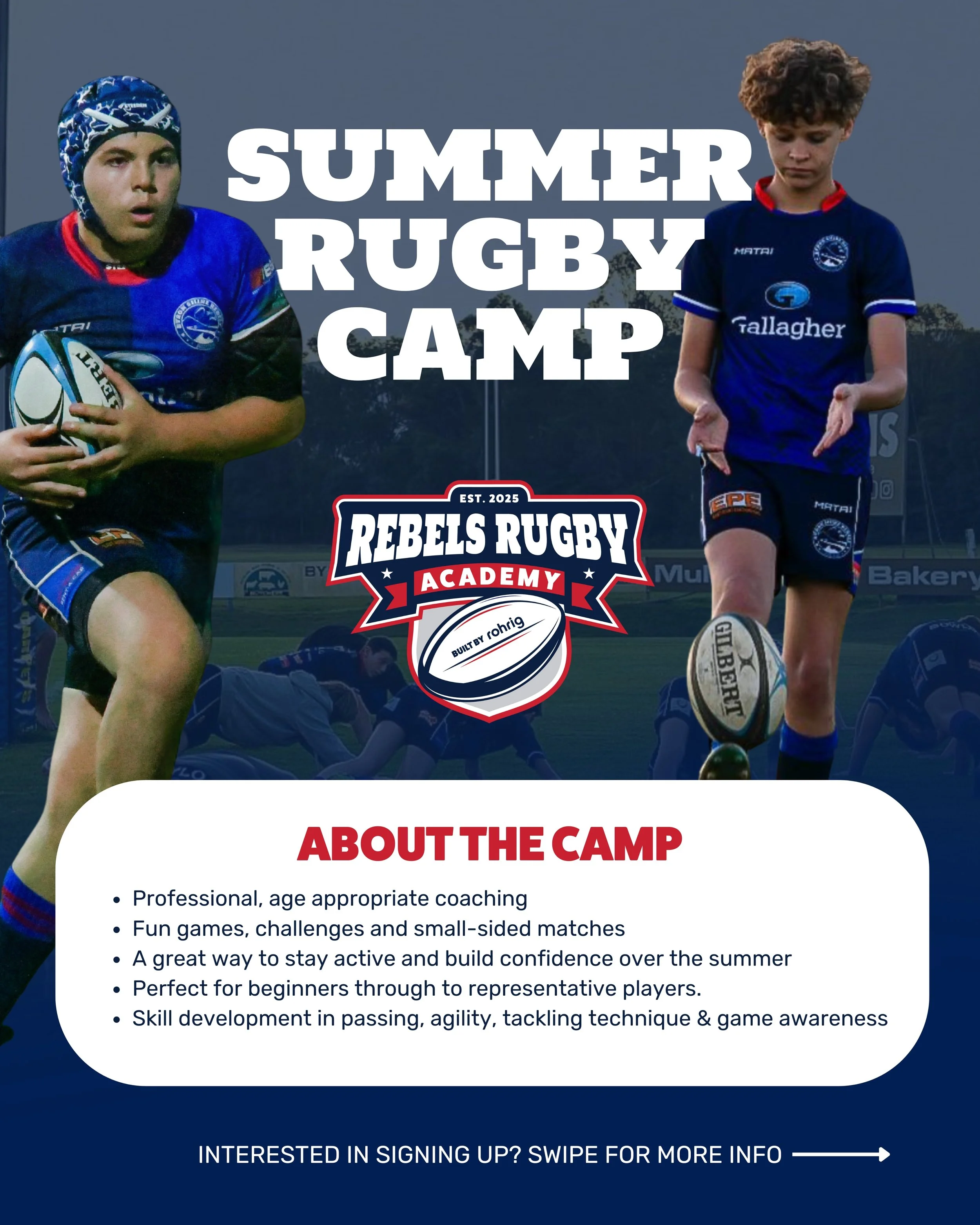 3 DAYS - Summer Rugby Camp