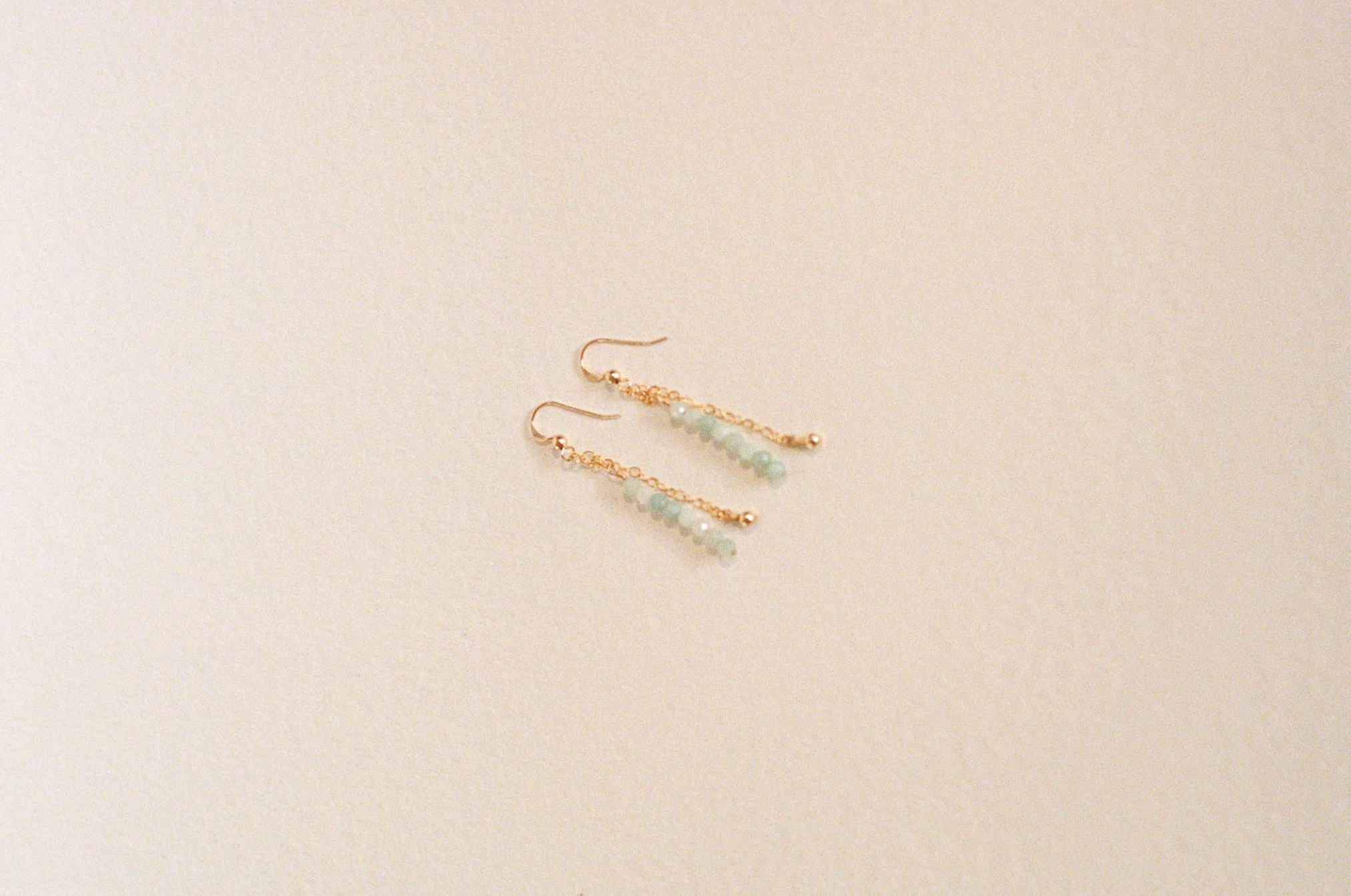 Blue Apatite Mist Dangle Earrings