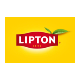 Lipton tea logo on a yellow background