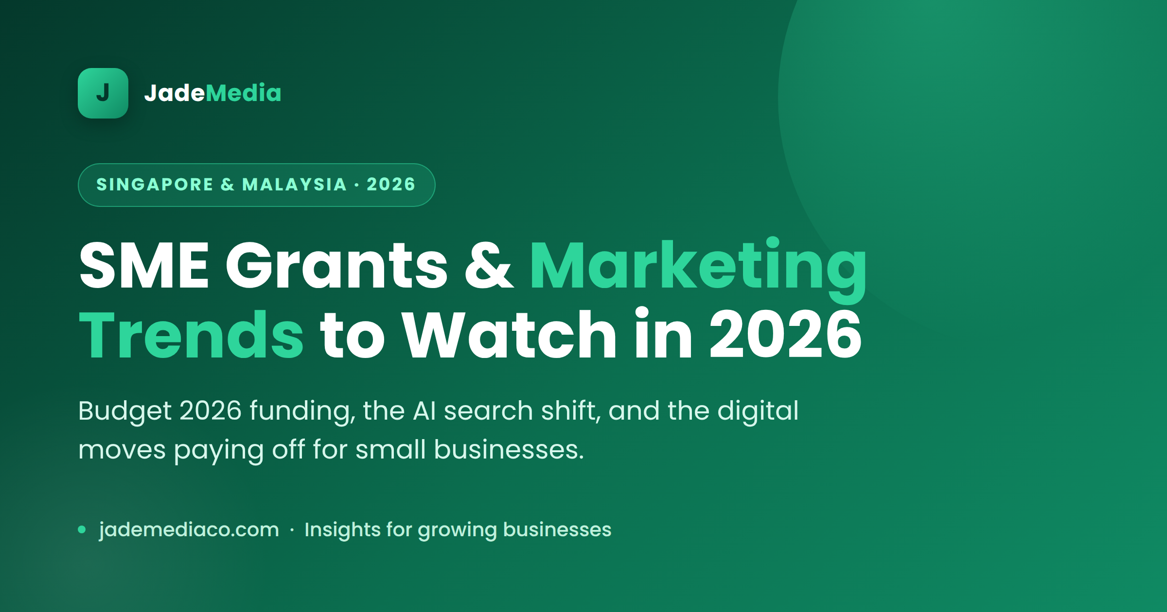 SME Grants and Marketing Trends 2026: What Singapore &amp; Malaysia Businesses Should Know
