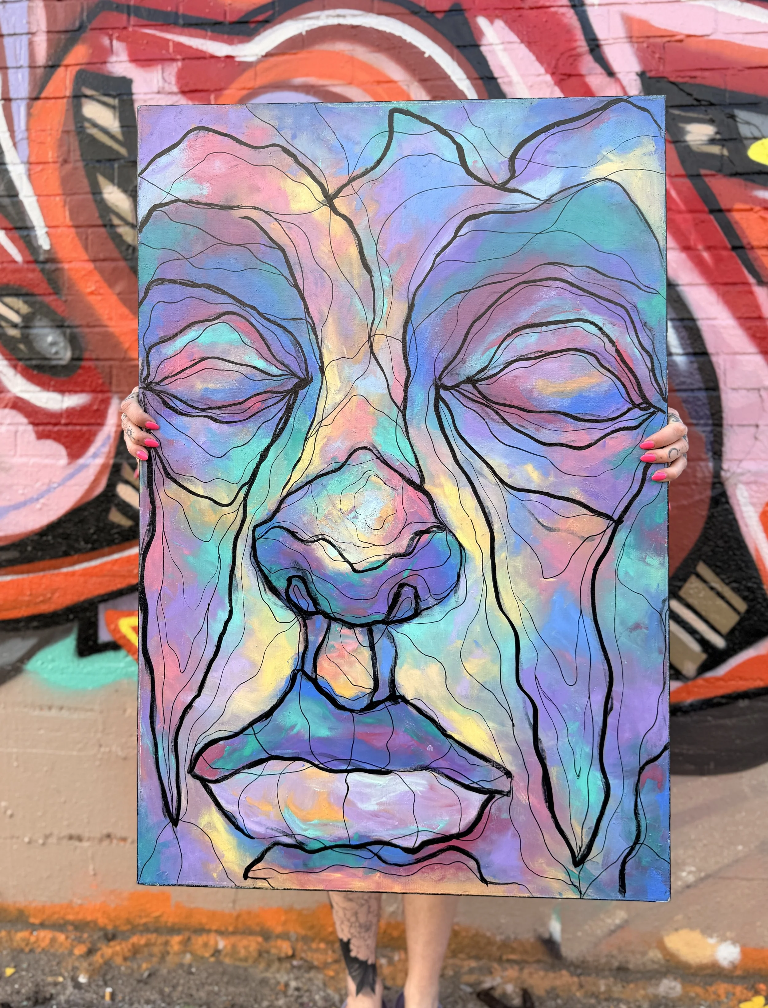 Topography Girl 24x36