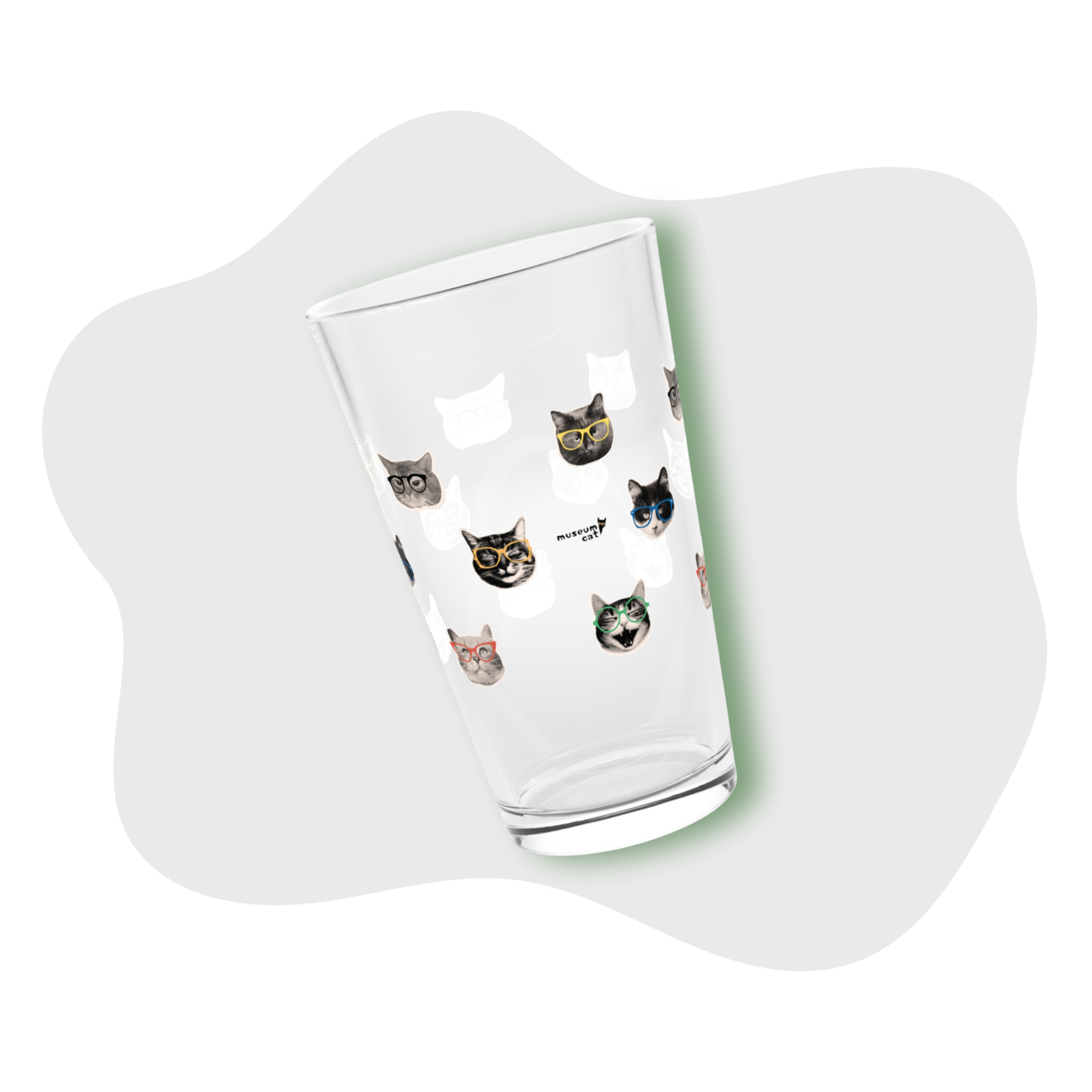 Museum Cat Pint Glass