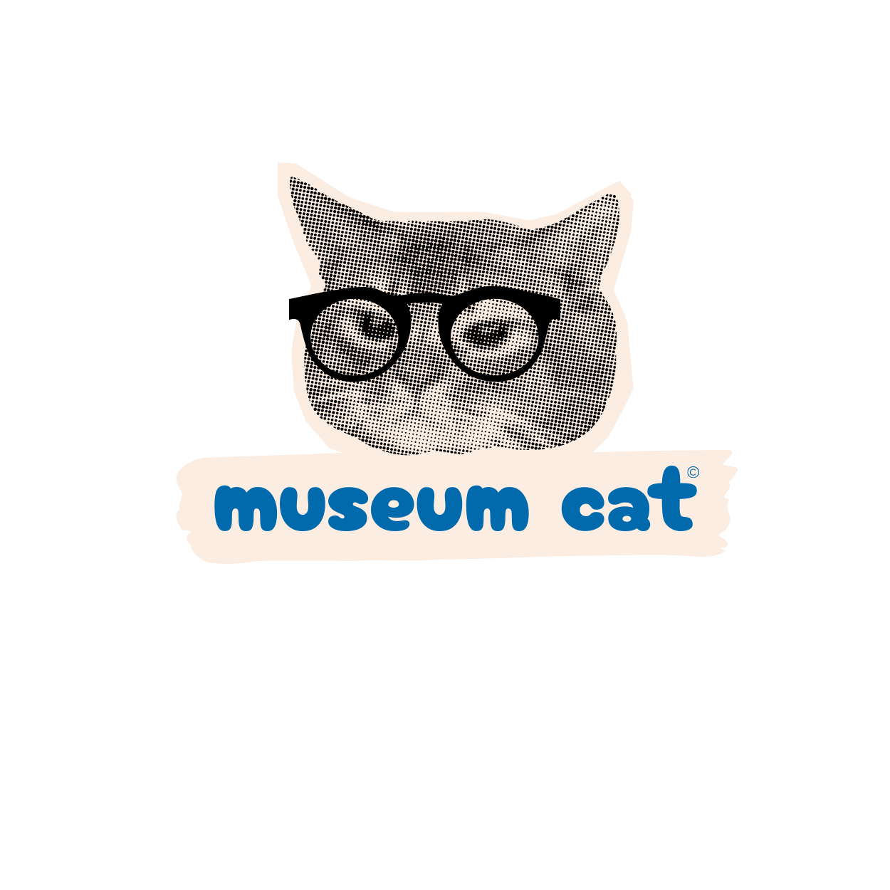 Museum Cat Vinyl Sticker