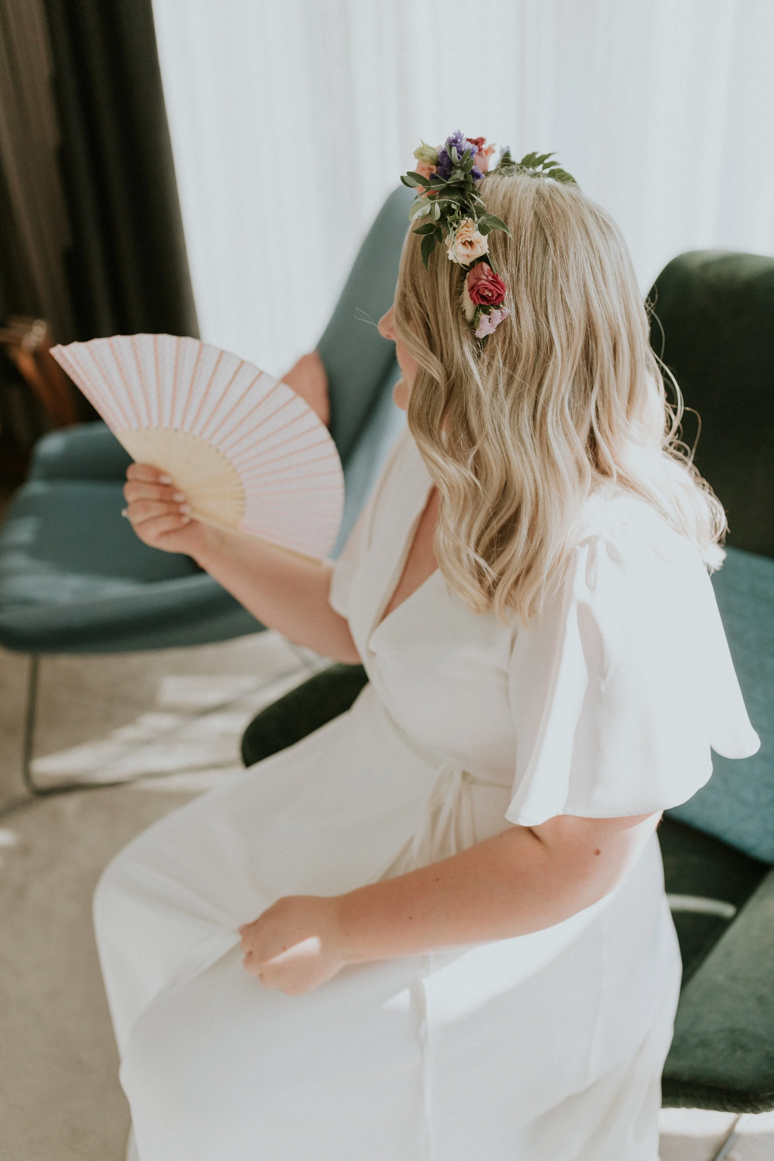 Elegant bridal hair and makeup by Styled by Francesca, creating a timeless wedding look in London