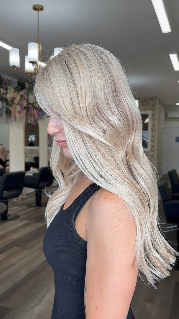 Blonde hair transformation with seamless highlights at Thistle & Co