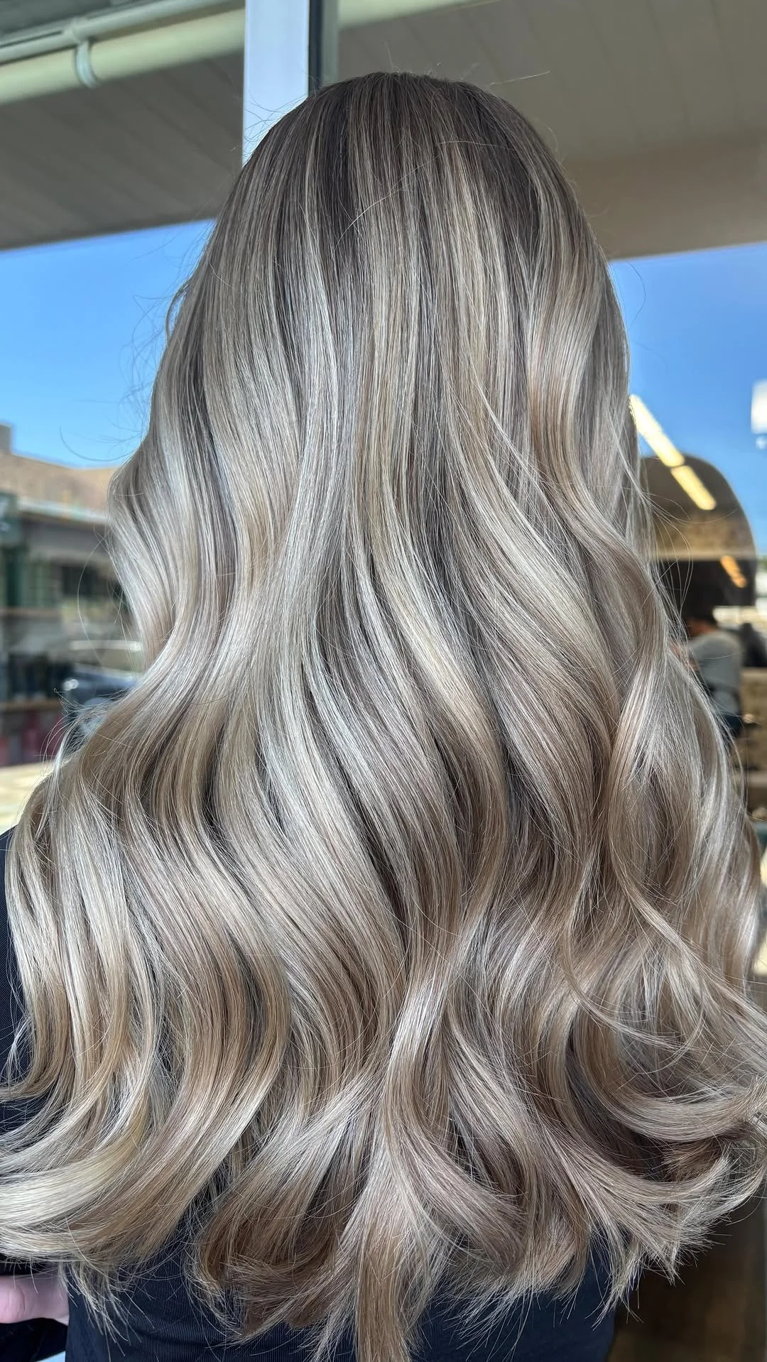 Natural-looking blonde balayage at Thistle & Co salon