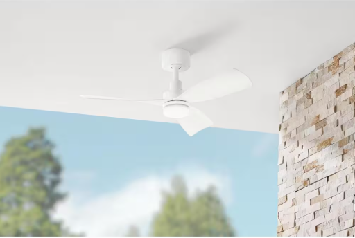 Marlston Indoor/Outdoor Matte White Fan