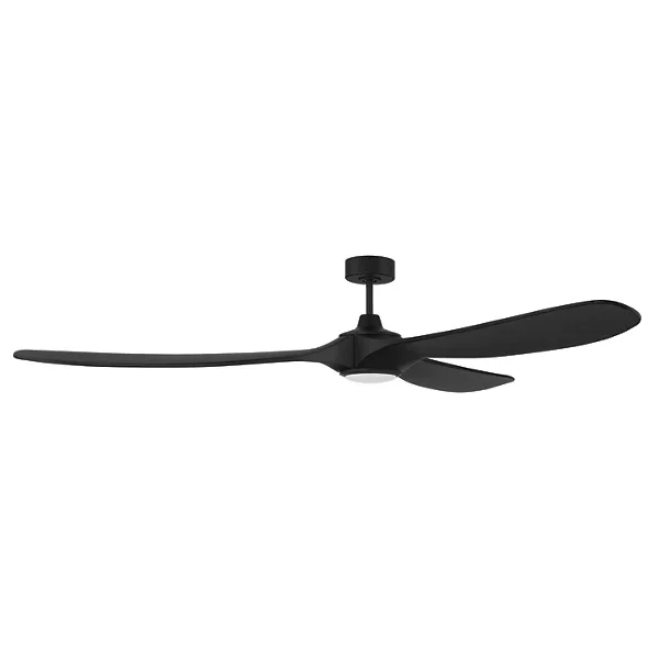 Envy 72 in. Indoor/Outdoor Flat Black/Satin Brass Ceiling Fan