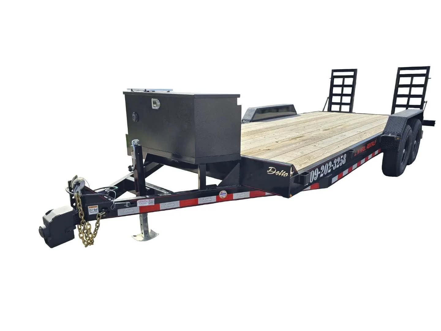 Our 20x7 flatbed now comes equipped with a 12k winch!  Perfect for recovering vehicles and equipment.  Let us know if you need a daily or weekly rental!!

Call N Haul Trailer rentals
Call or txt 209-202-3258
Cnhtrailerrentals.com 
Rentals@cnhtrailerr
