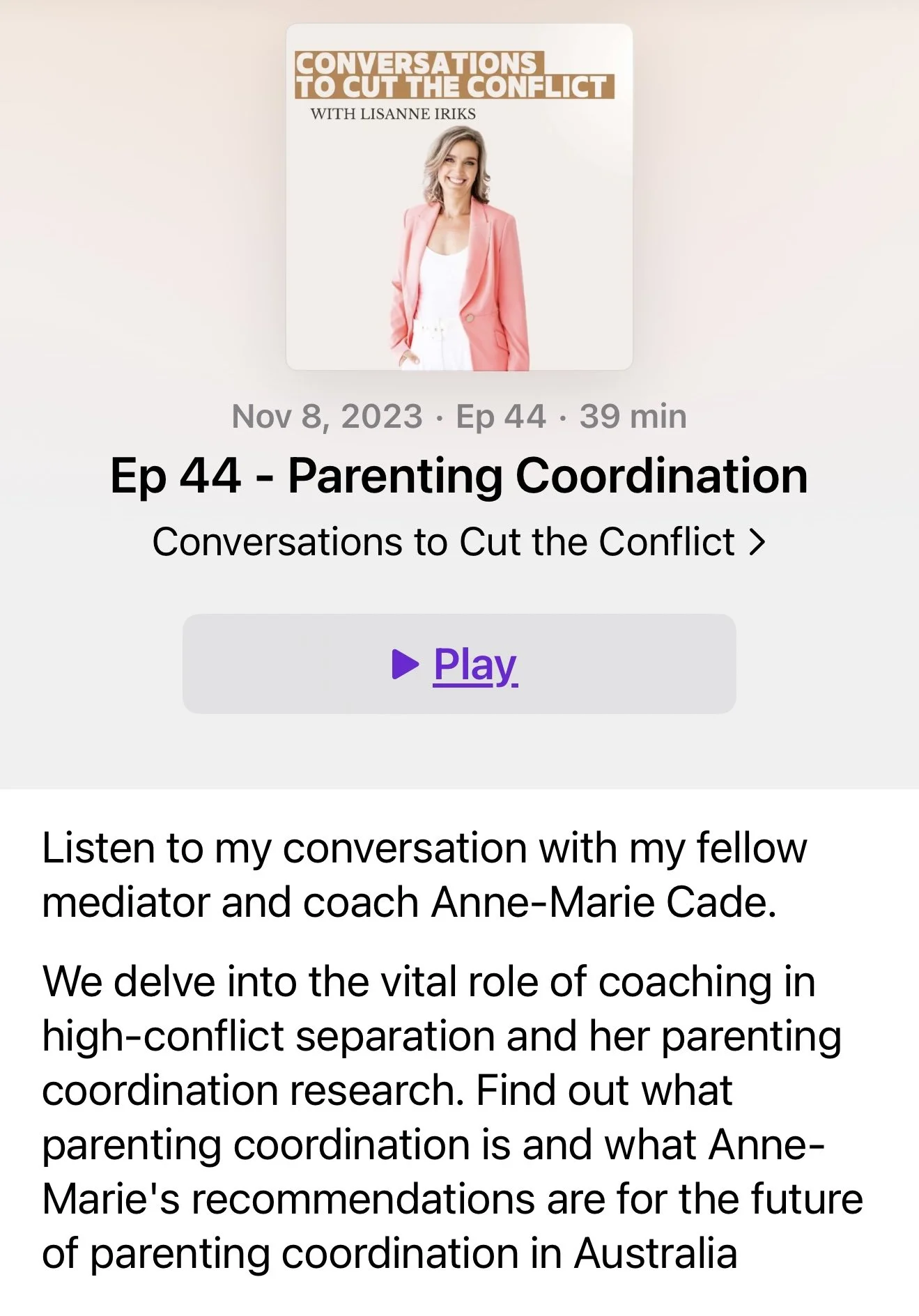 Cut the Conflict Podcast