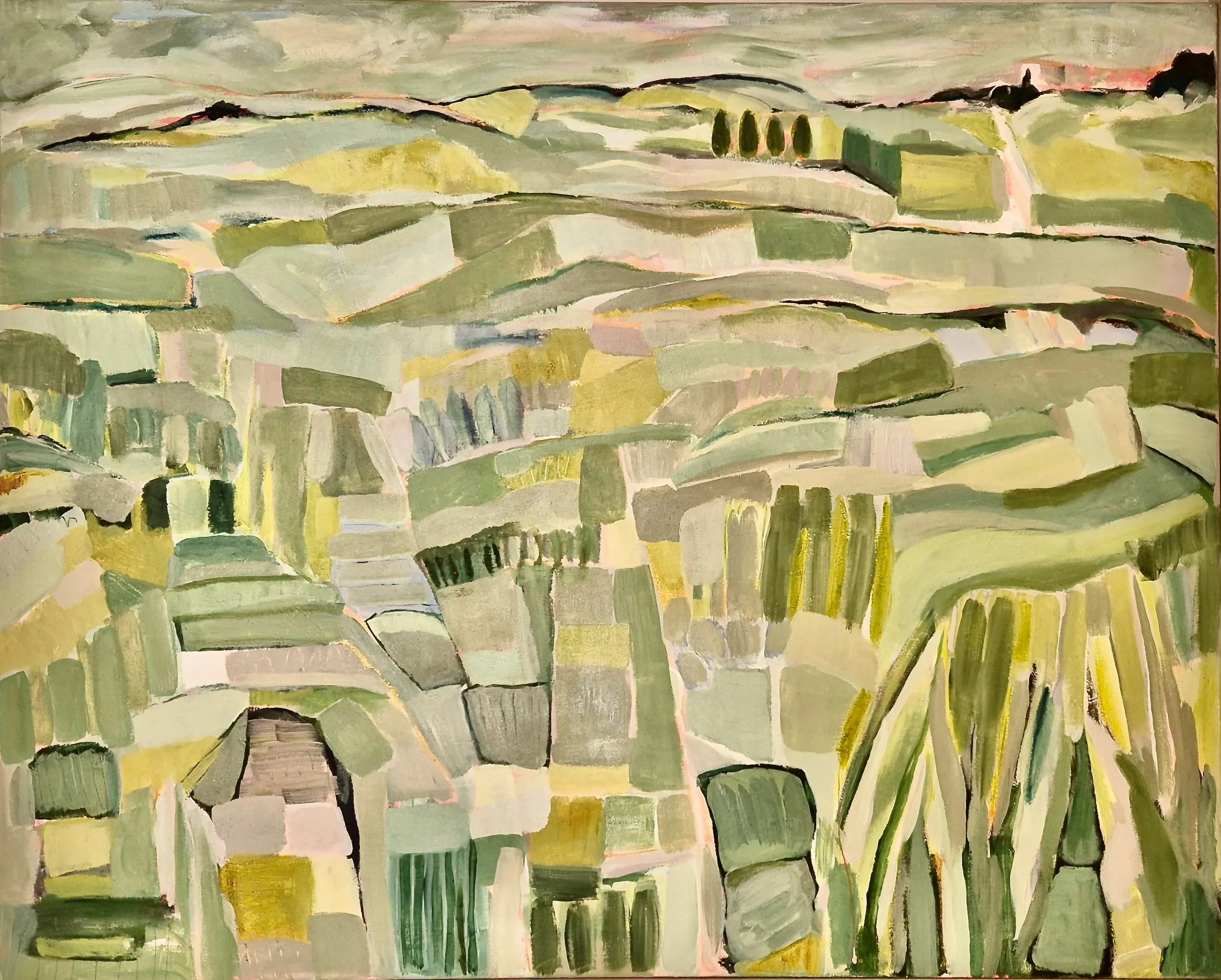Green Water Meadow Shapes