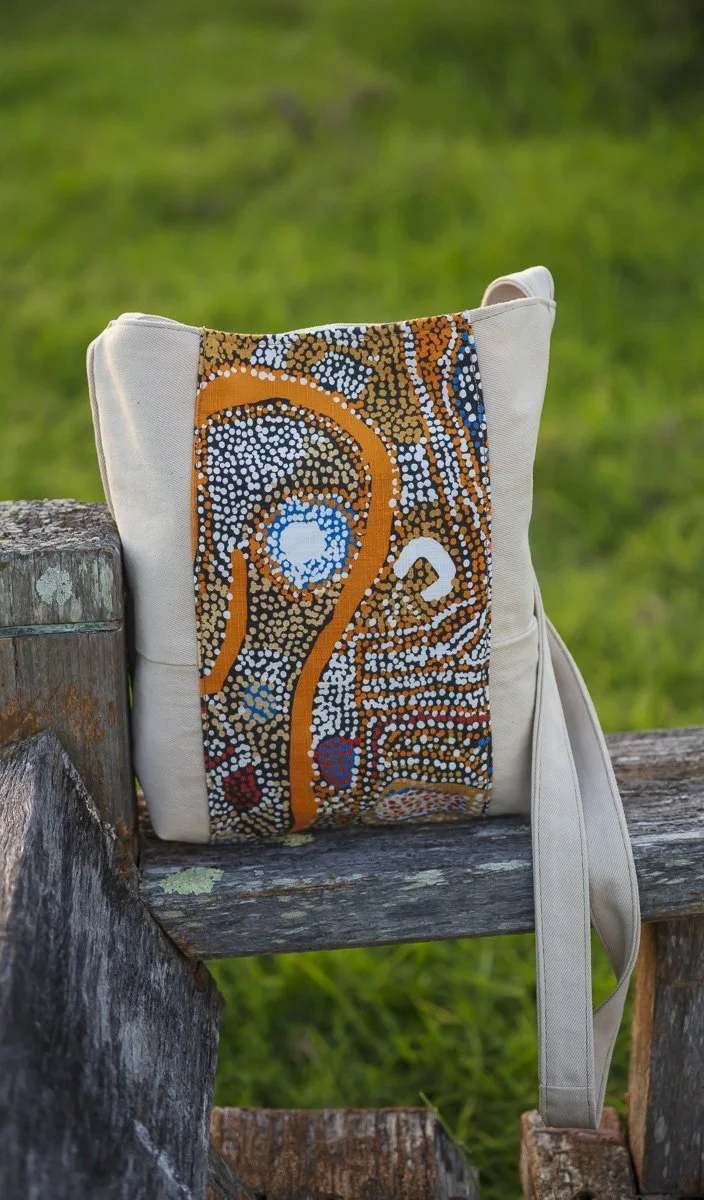 100% cotton crossbody bag