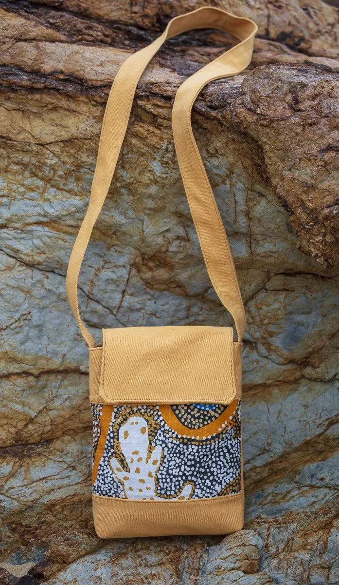 100% cotton crossbody bag