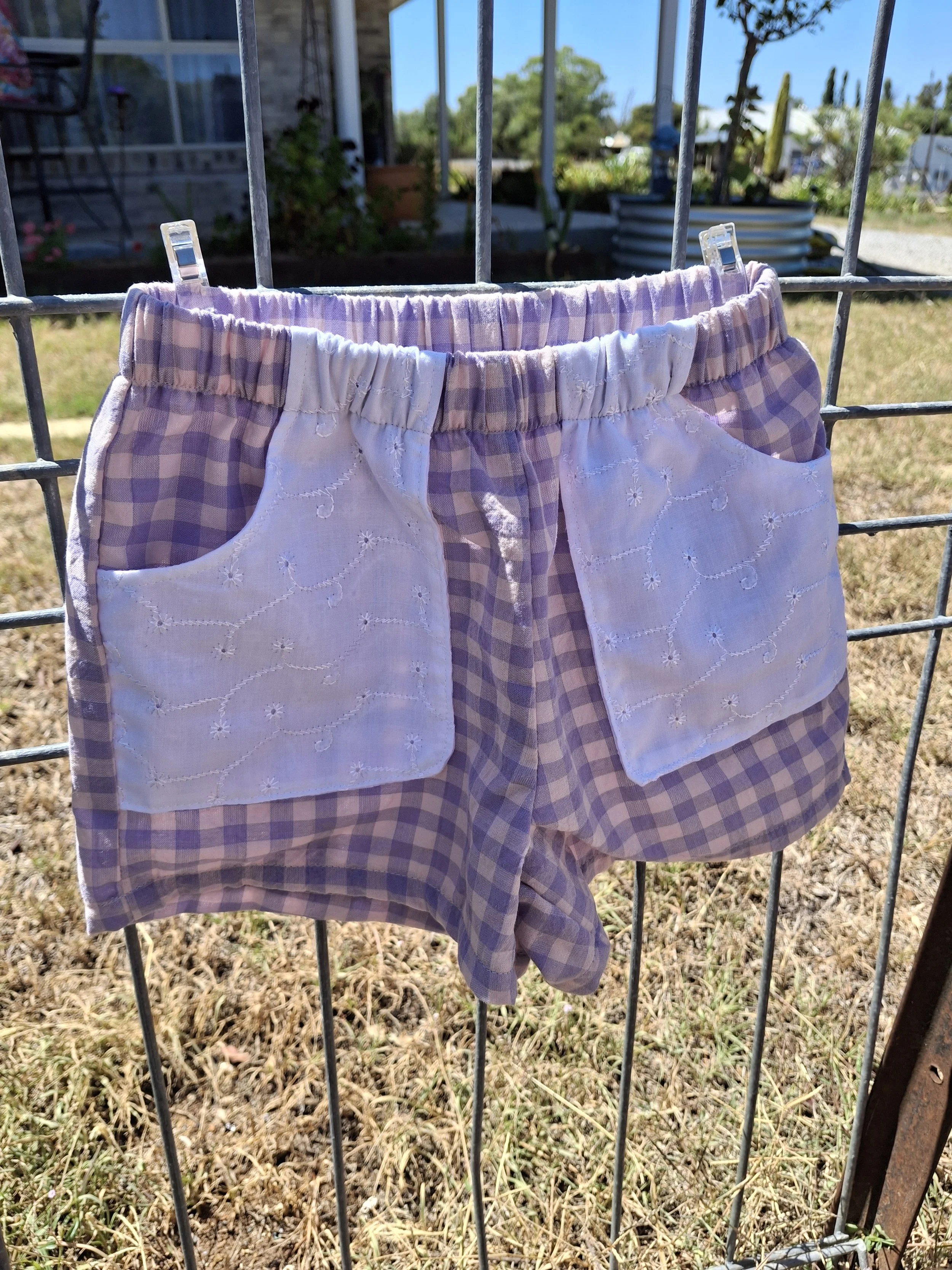 Morgan Short - Purple Check