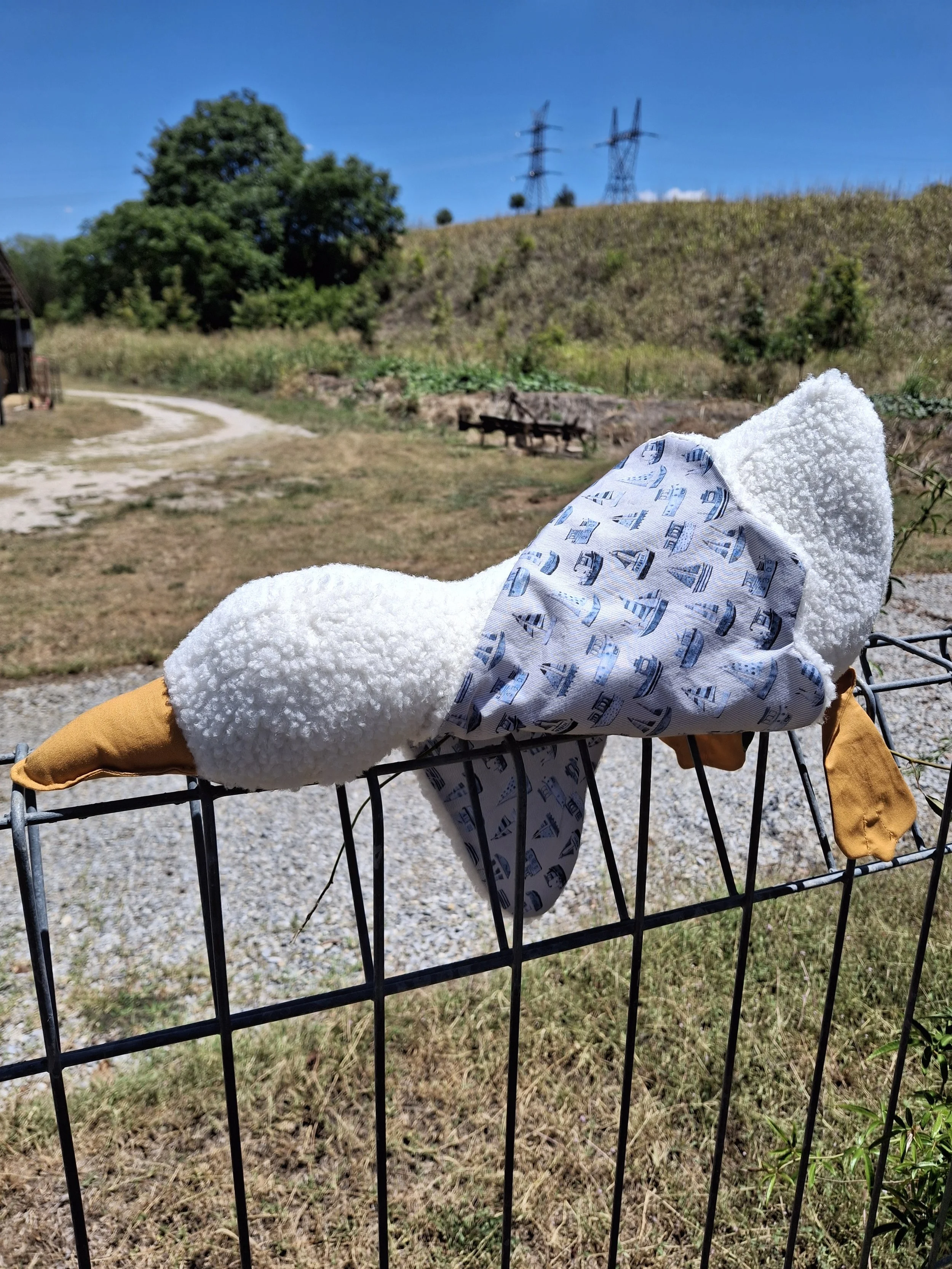 Sailboats Plush Goose