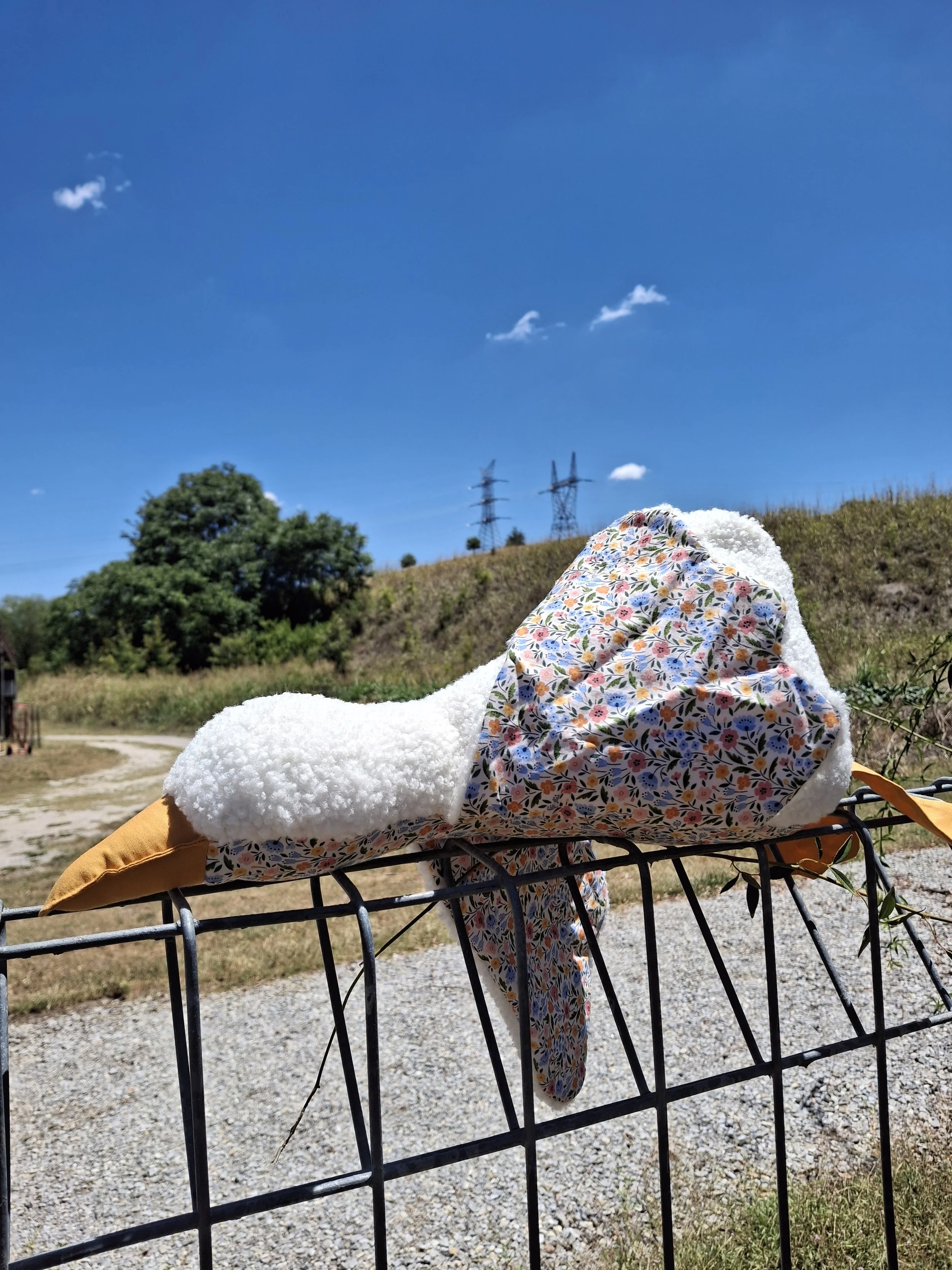 Floral Plush Goose