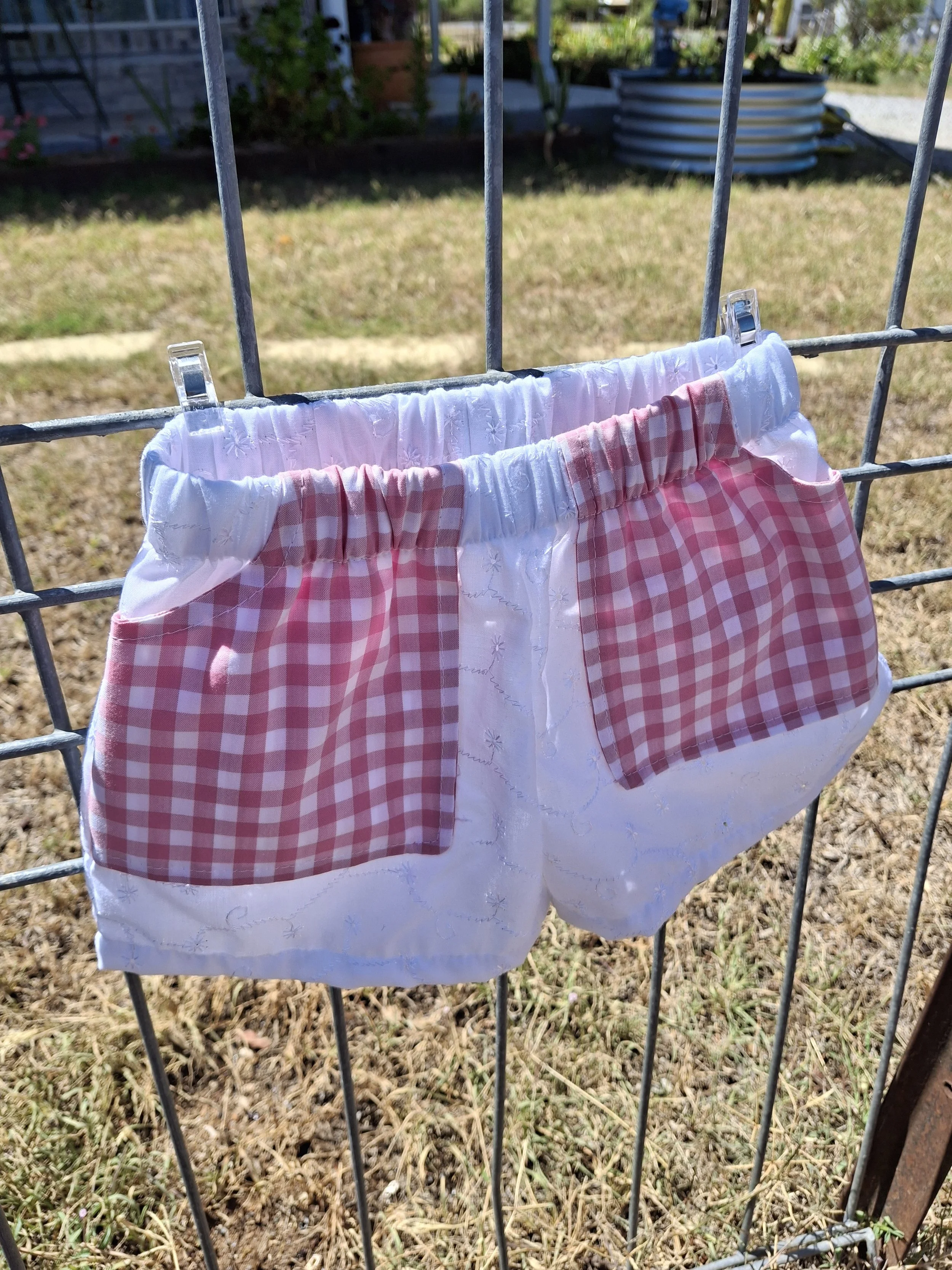 Morgan Short - White Embroidered