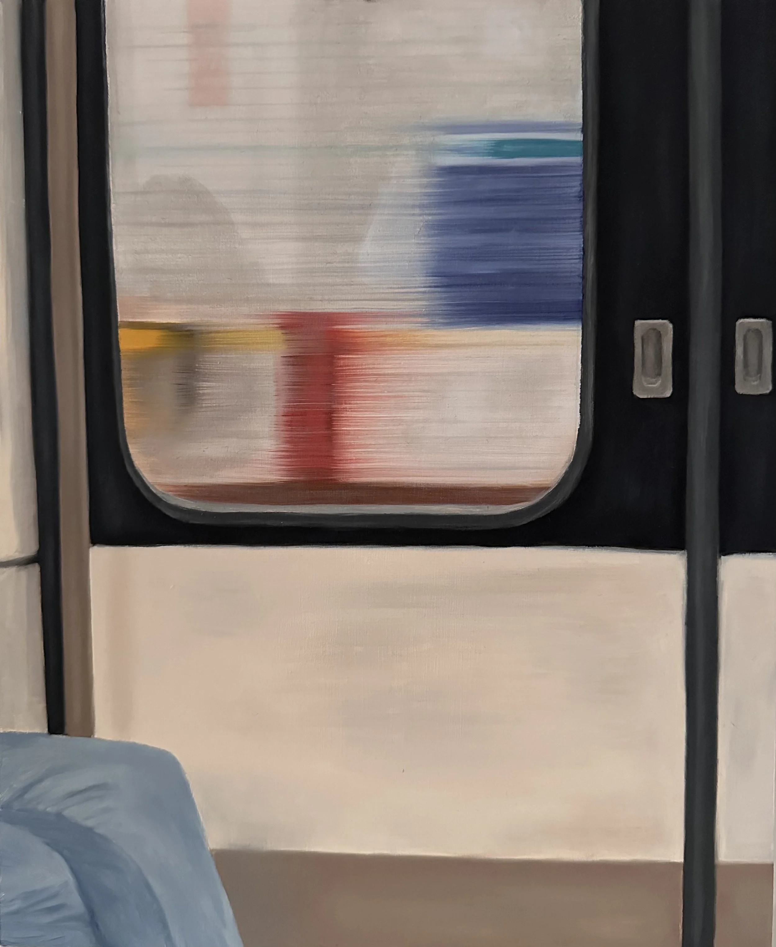 Rush #3  
Oil on wood  
22 x 27 cm