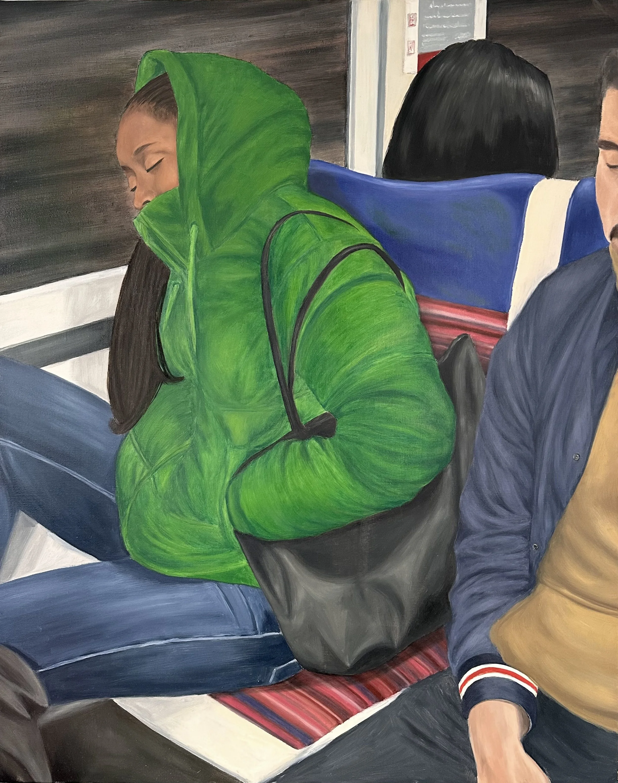 Rest not allowed  
Oil on canvas  
92 x 73 cm