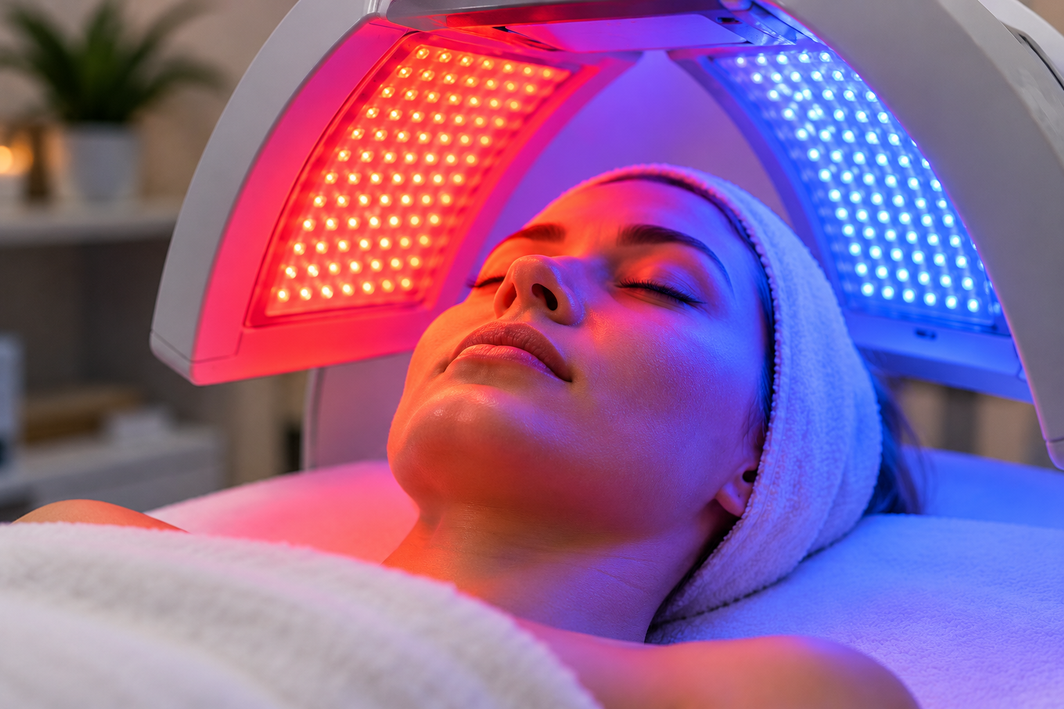 What Are the Benefits of Red and Blue Light Therapy on Skin?