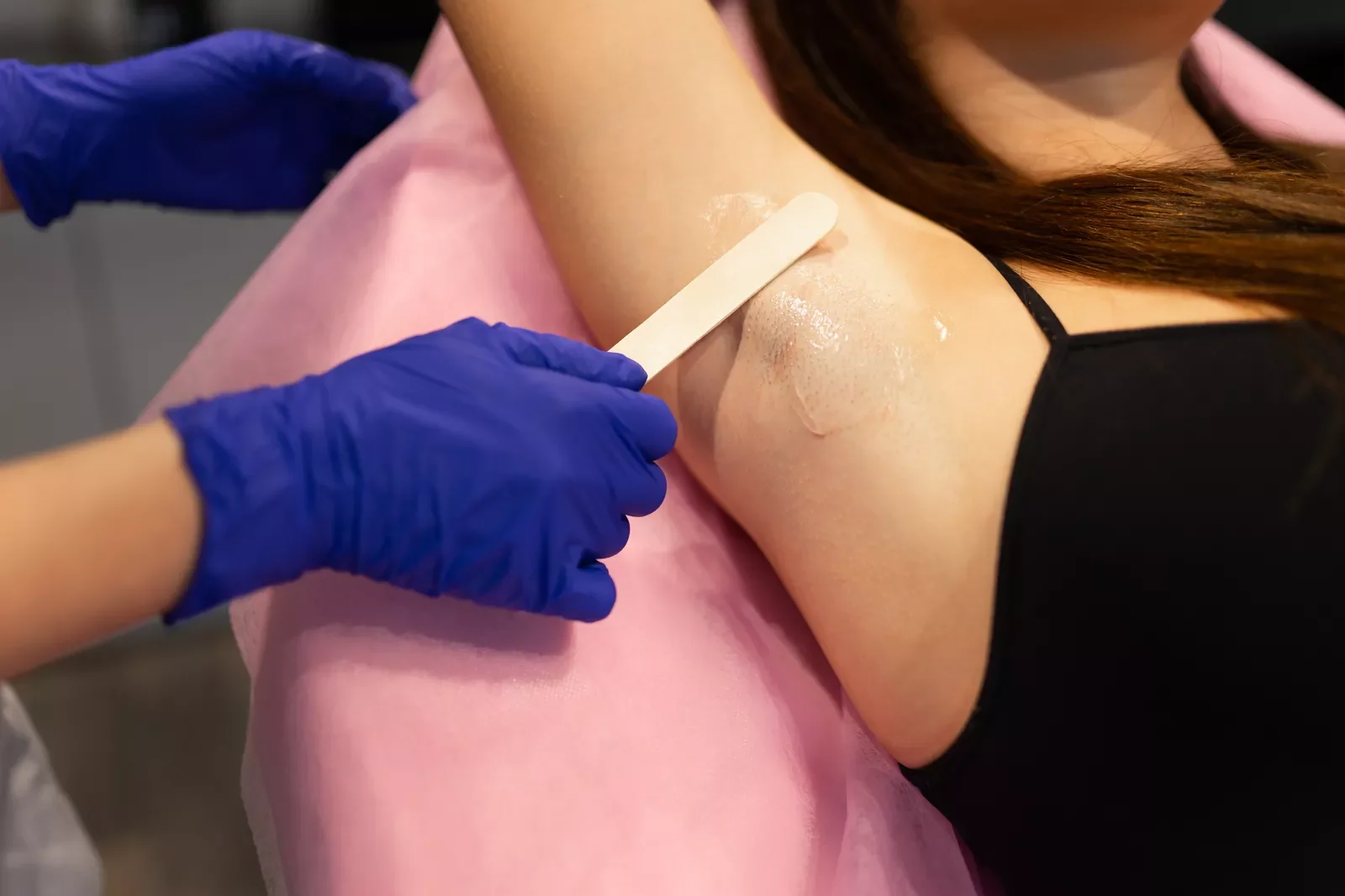 Underarm waxing