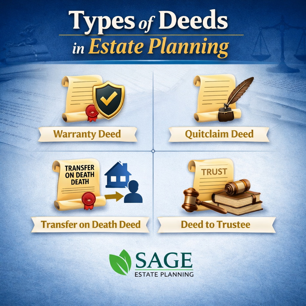 The Different Types of Deeds Used in Estate Planning (And Why They Matter)