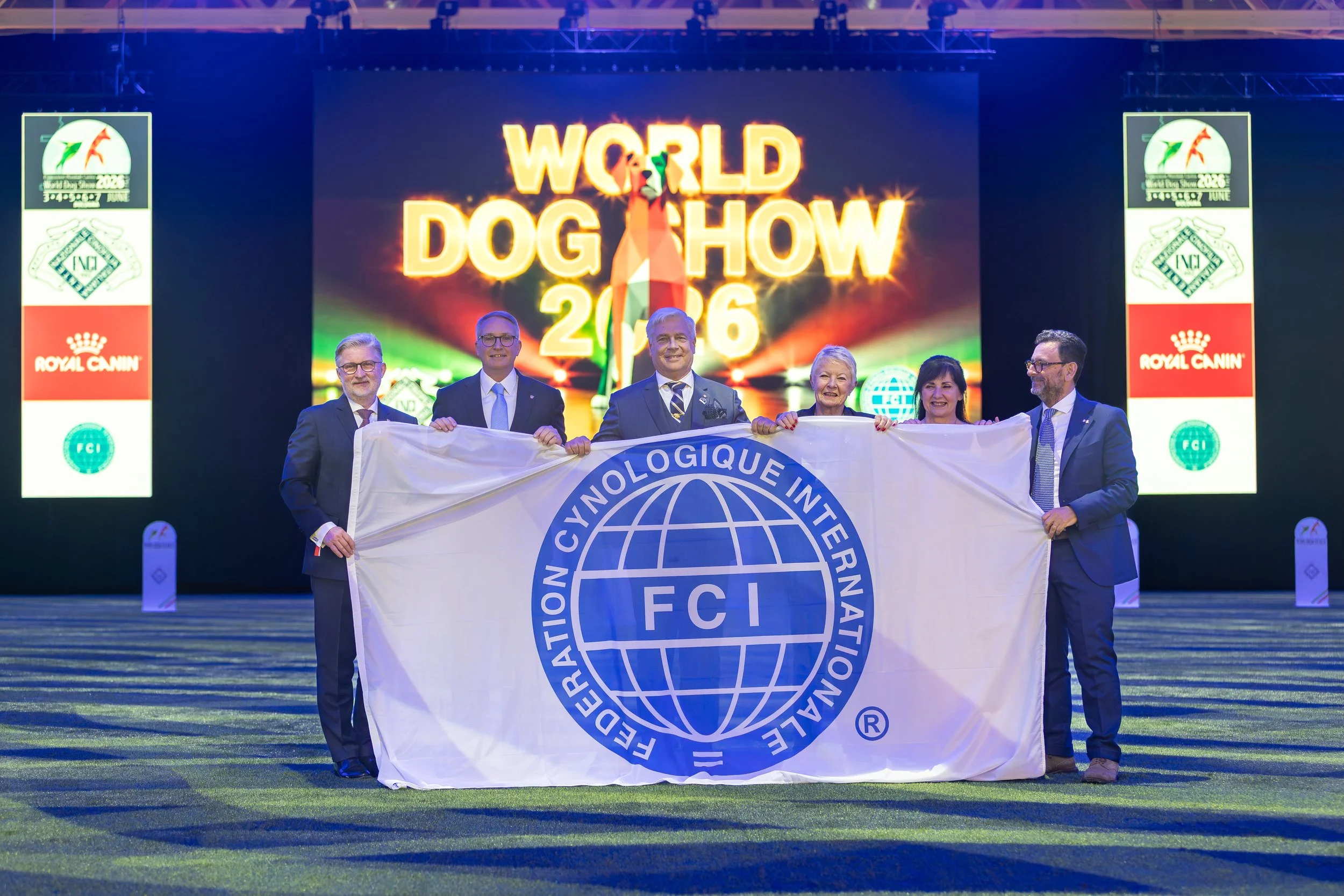 Official FCI Flag Passing Ceremony at WDS 2026  Bologna