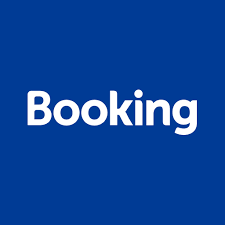 Blue background with the word 'Booking' in white text.