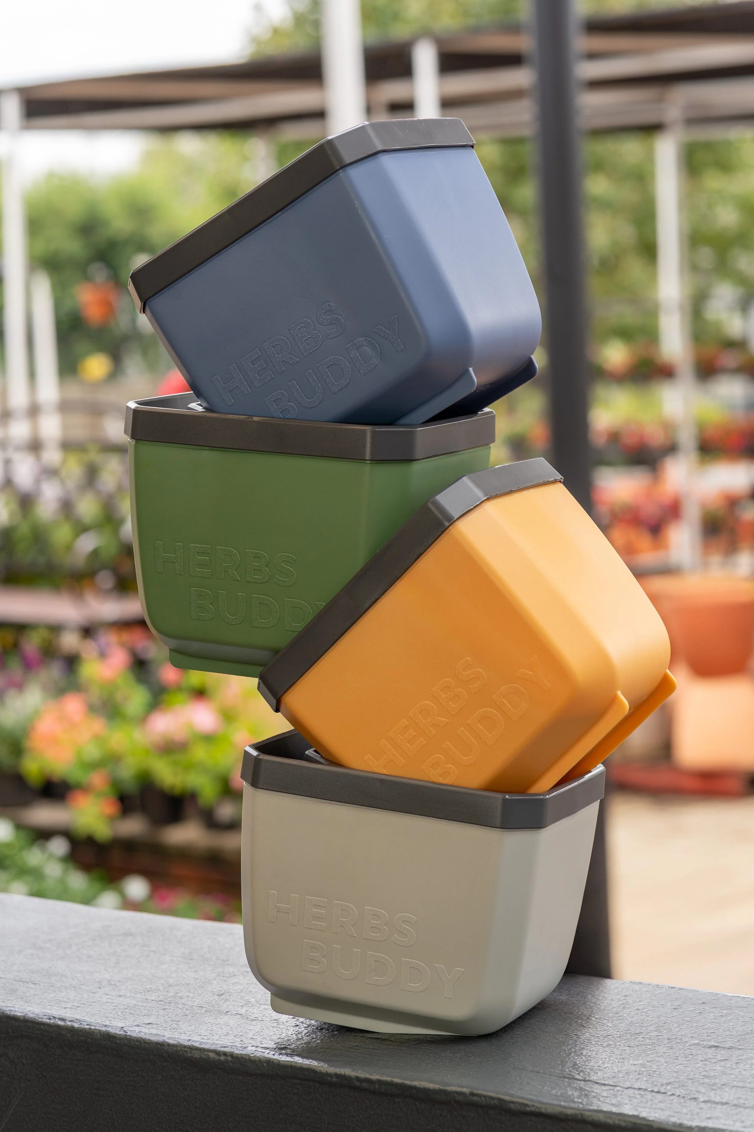 Product photography of Herbs Buddy Gusta Gardens,created for Kirchhoffs and GroPak to showcase products for marketing and e-commerce.