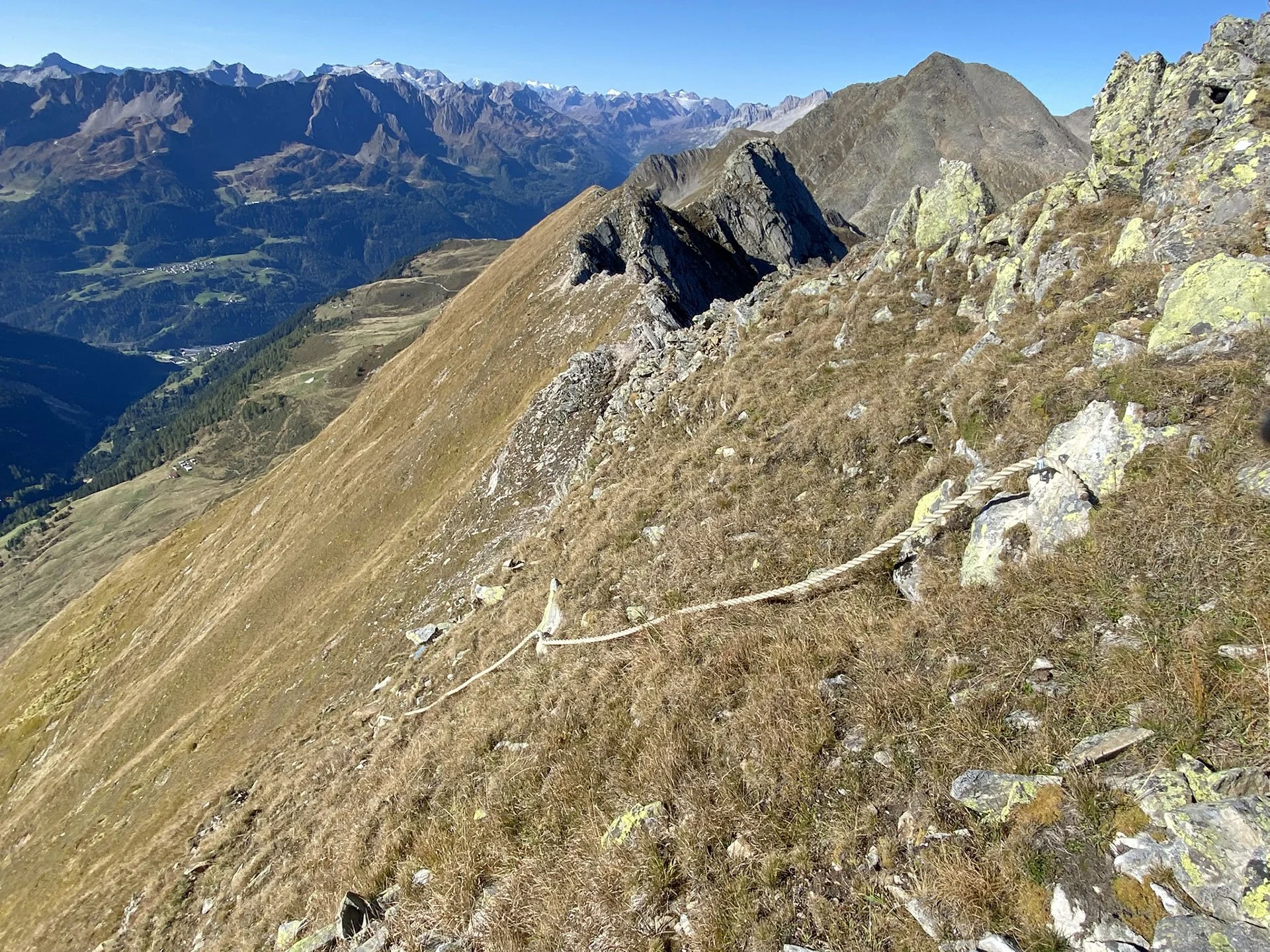 18 – Pizzo Barbarera - Giübin, seconda corda fissa